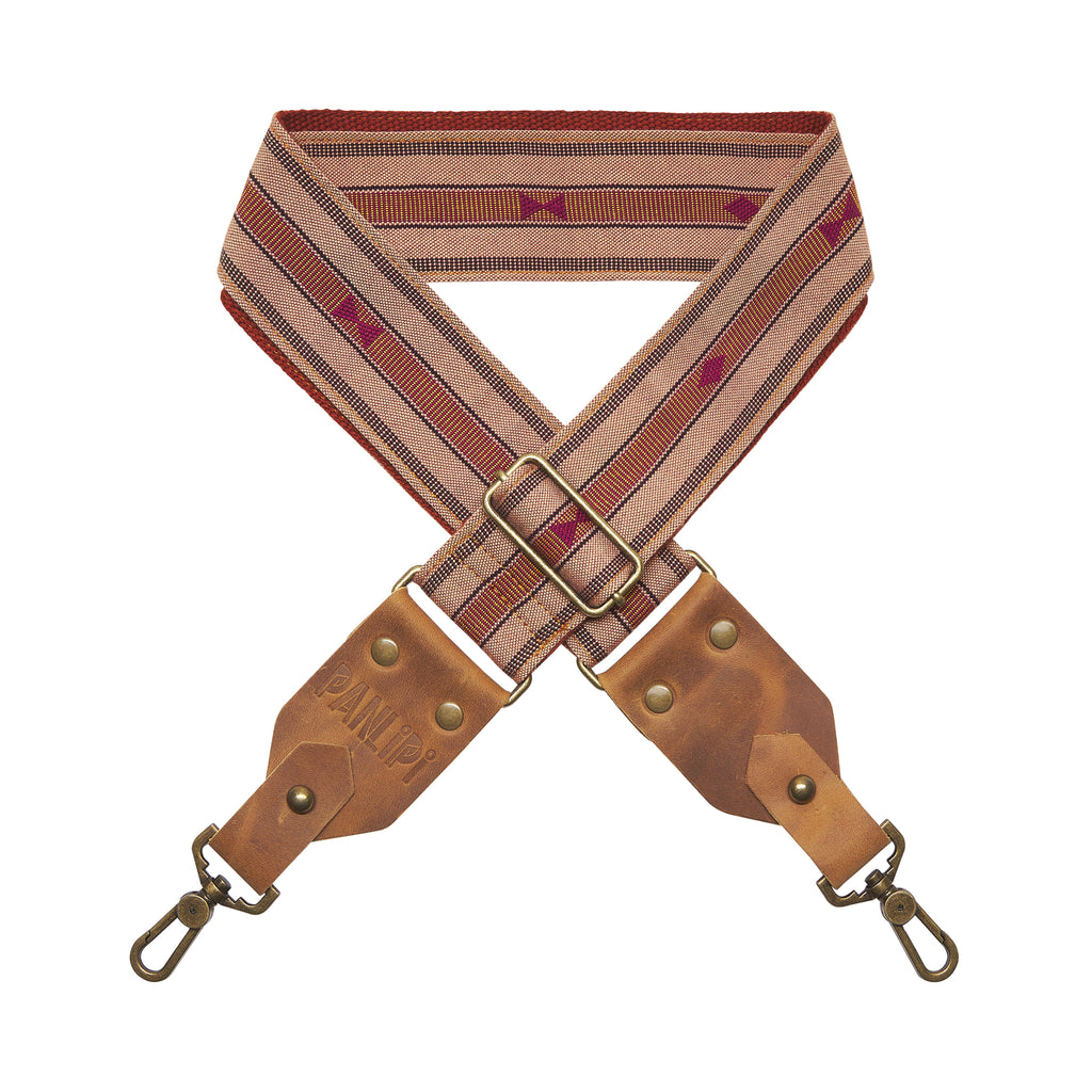 Handmade Panlipi Strap Sagada Loom Weave Mocha Brown SagBag01 Bag Strap