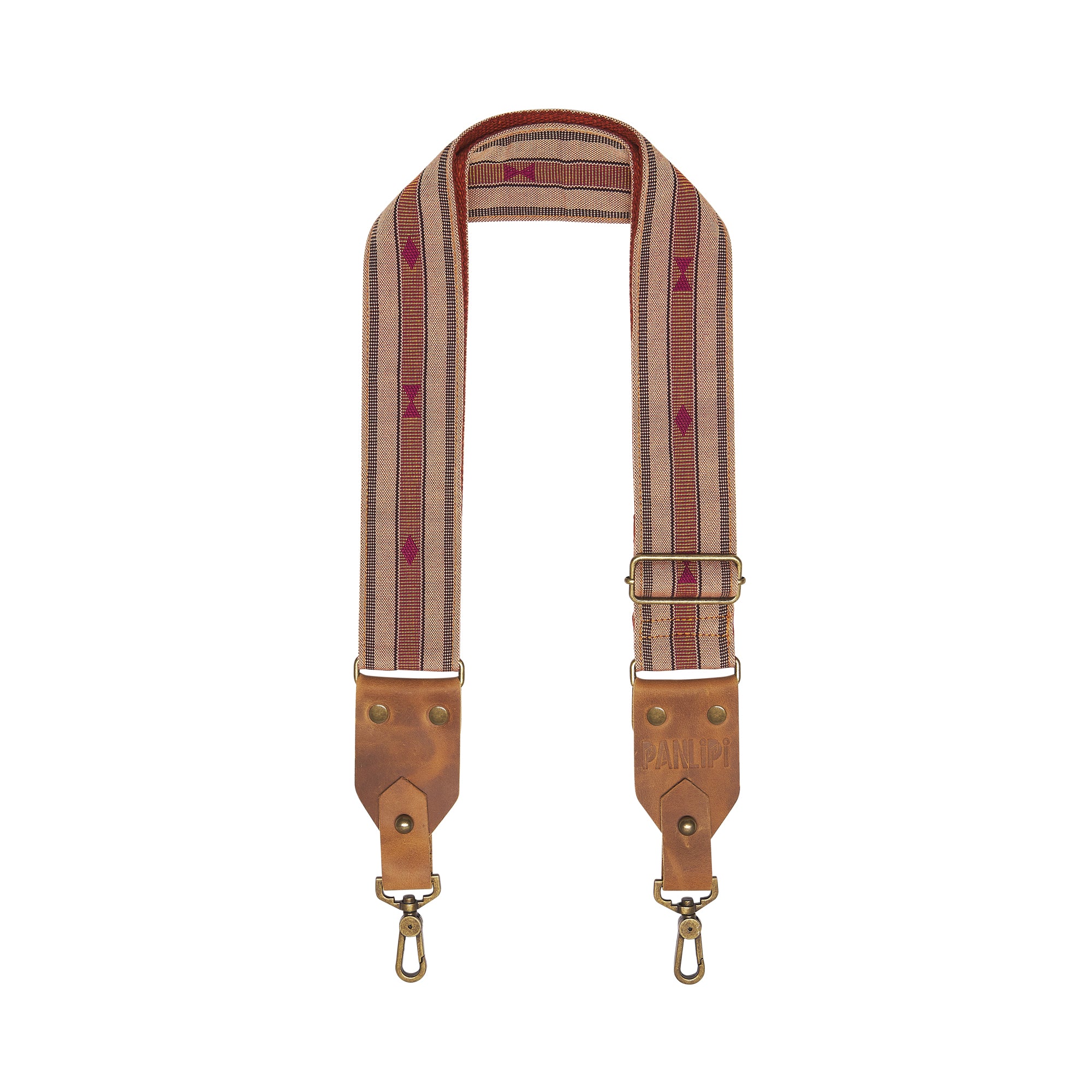Handmade Panlipi Strap Sagada Loom Weave Mocha Brown SagBag01 Bag Strap