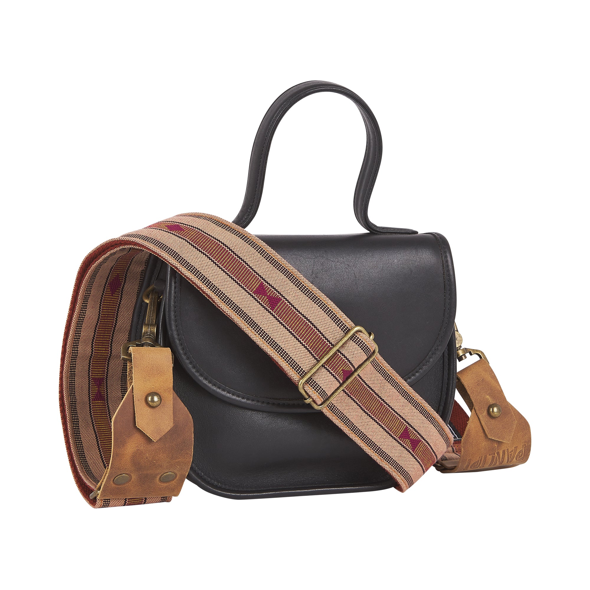 Handmade Panlipi Strap Sagada Loom Weave Mocha Brown SagBag01 Bag Strap