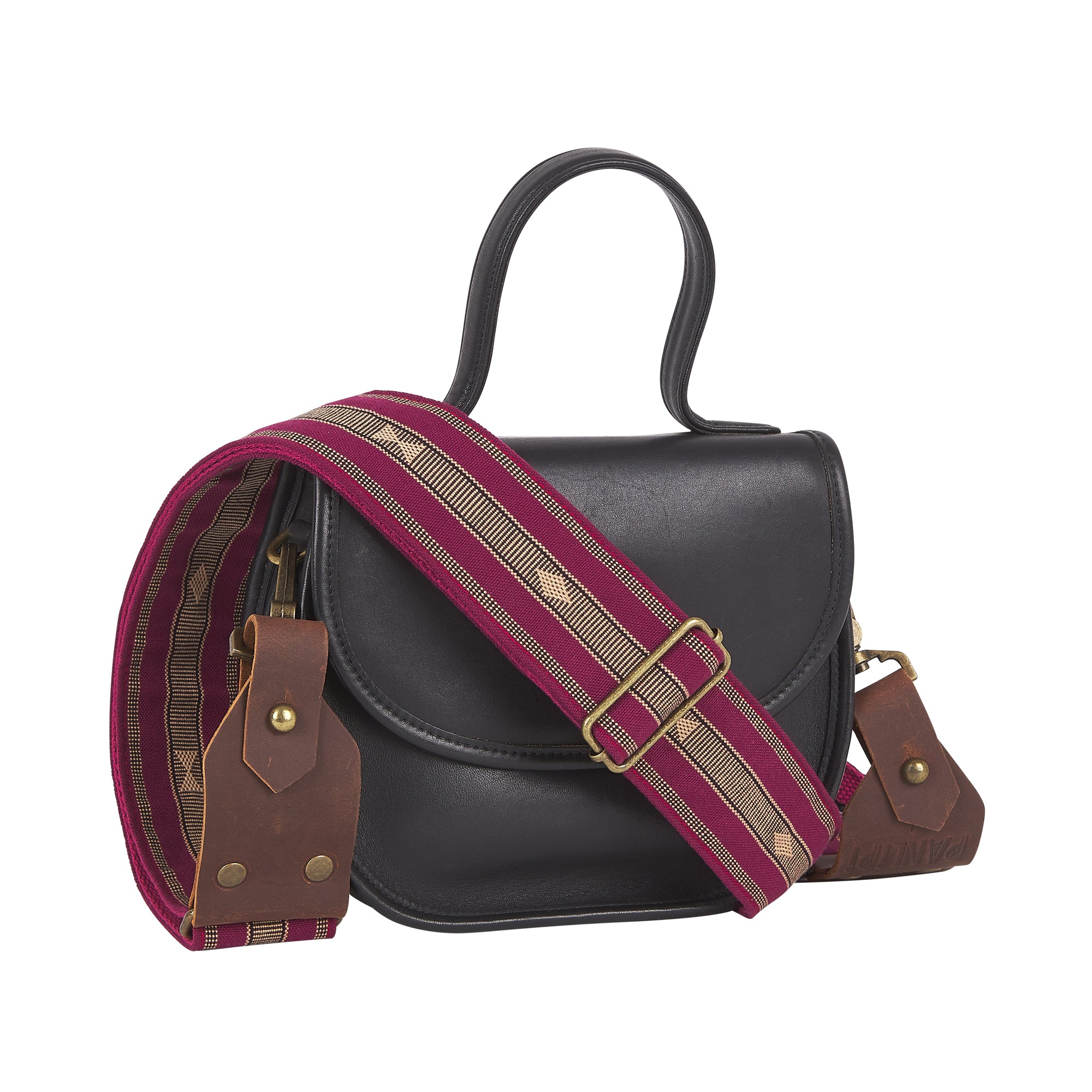 Handmade Panlipi Strap Sagada Loom Weave Burgundy SagBag02 Bag Strap