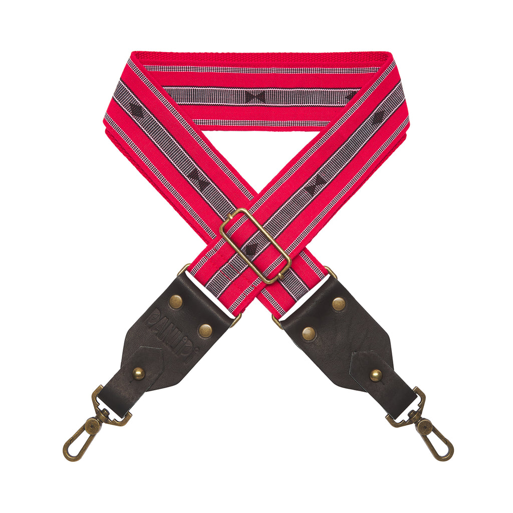 Handmade Panlipi Sagada Loom Weave Audrey SagBag12 Red Bag Strap