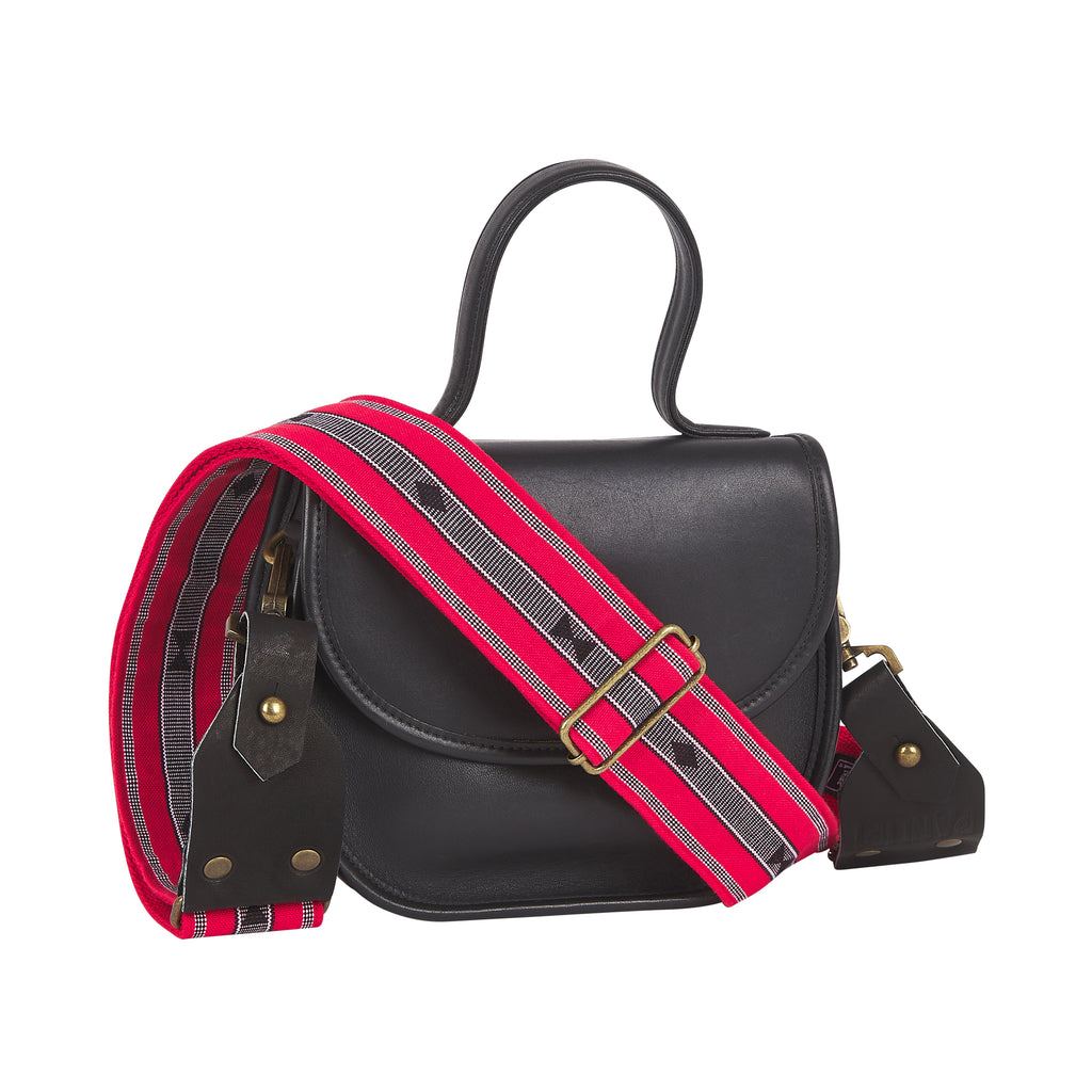 Handmade Panlipi Sagada Loom Weave Audrey SagBag12 Red Bag Strap