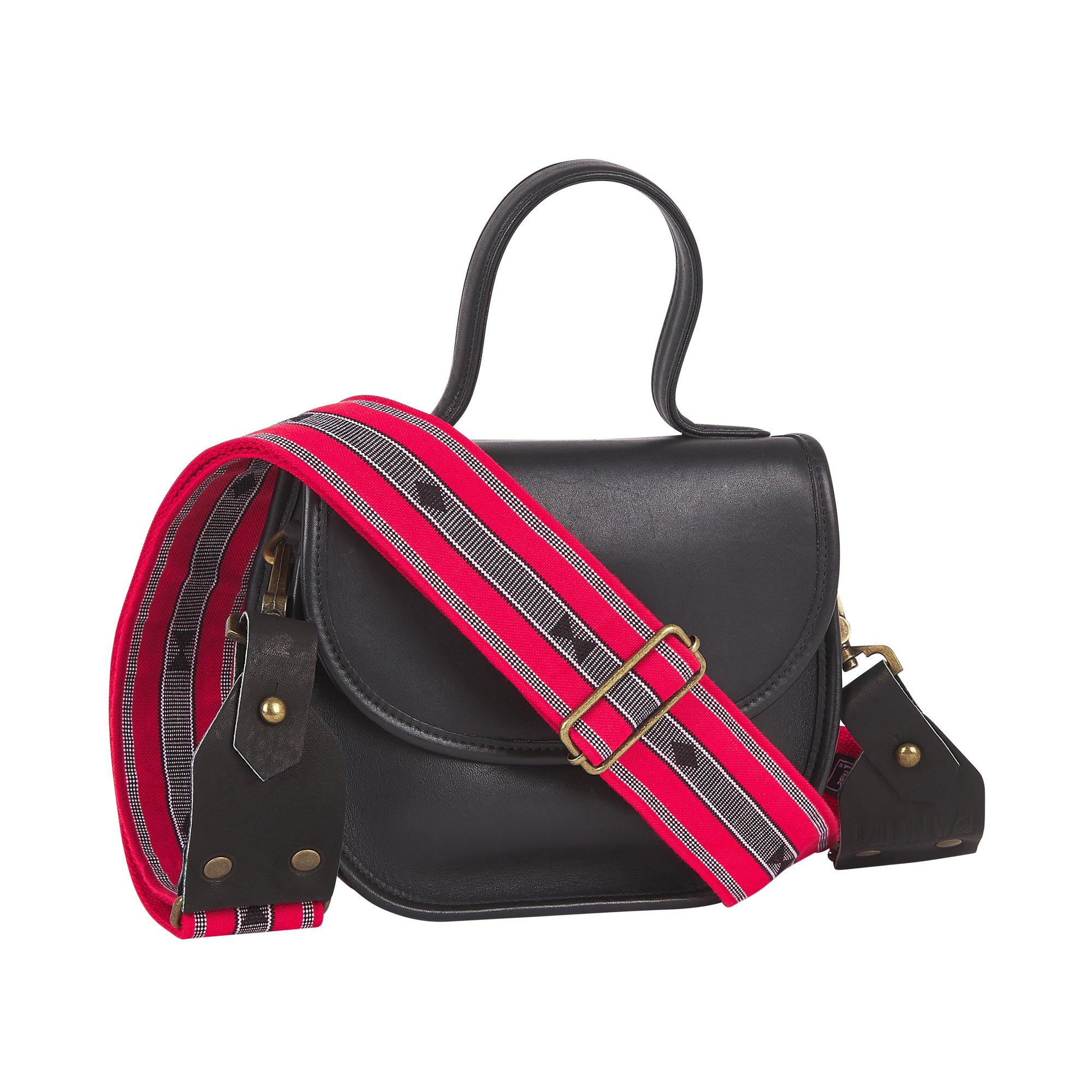 Handmade Panlipi Sagada Loom Weave Audrey SagBag12 Red Bag Strap