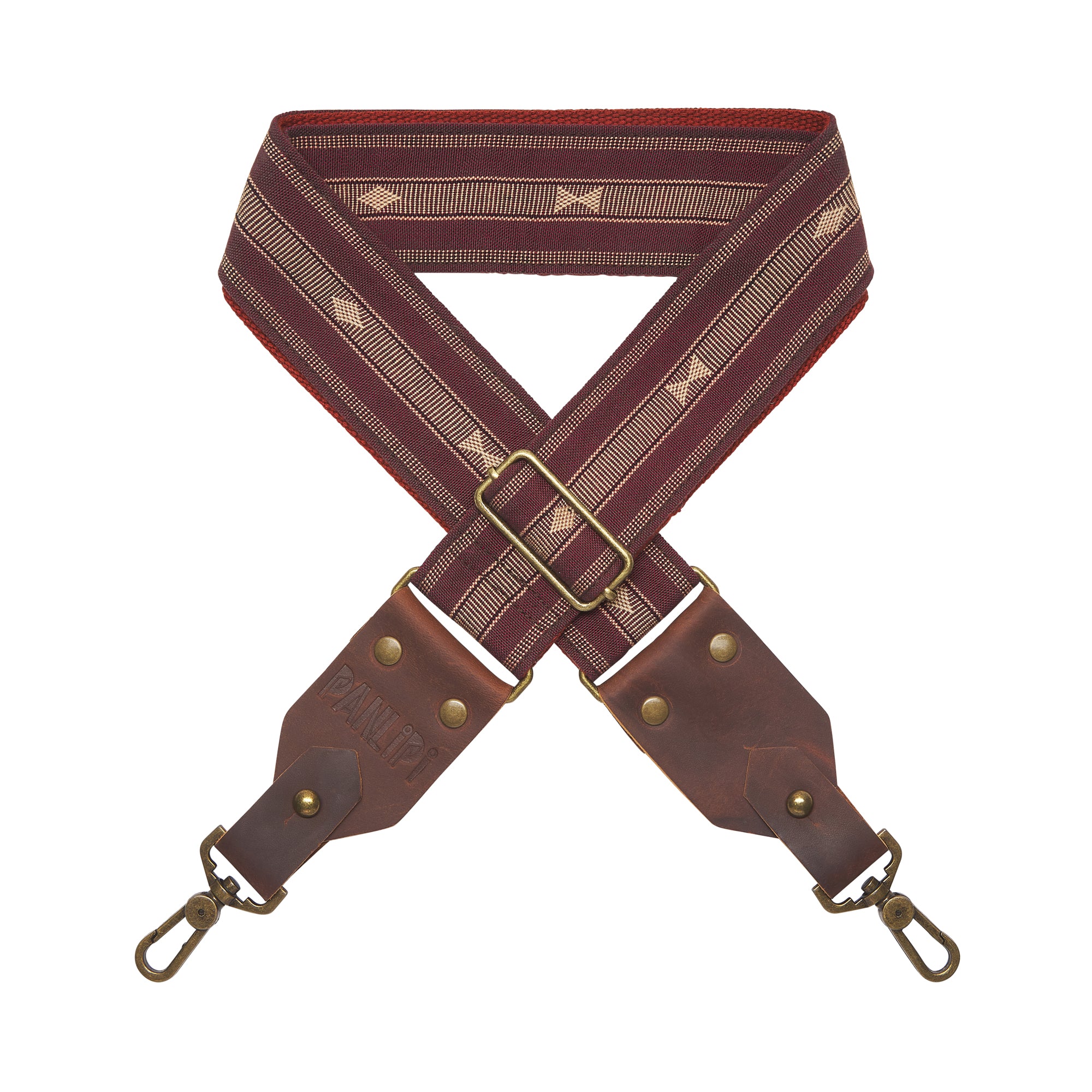 Handmade Panlipi Sagada Loom Weave Audrey Choco Beige SagBag05 Bag Strap