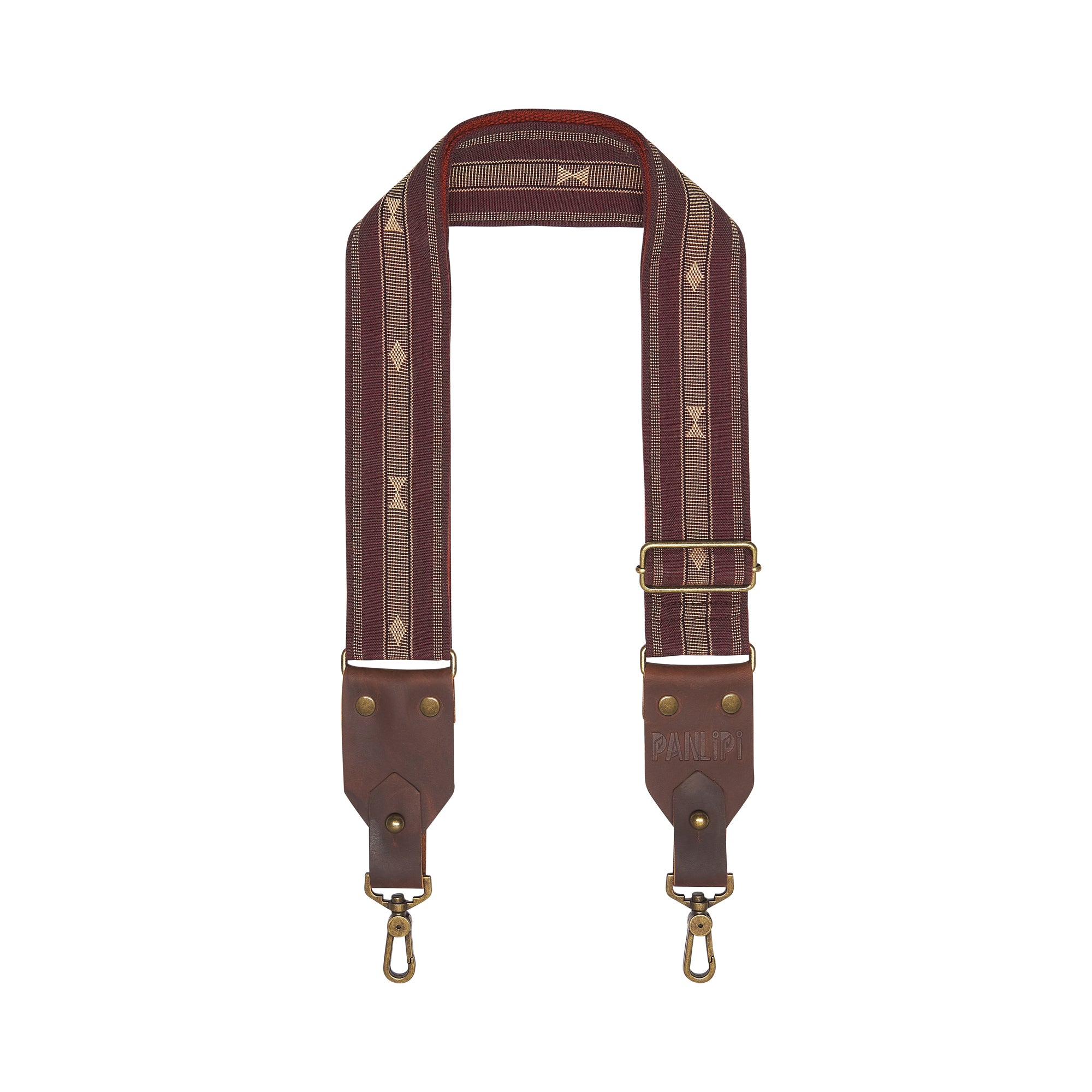 Handmade Panlipi Sagada Loom Weave Audrey Choco Beige SagBag05 Bag Strap