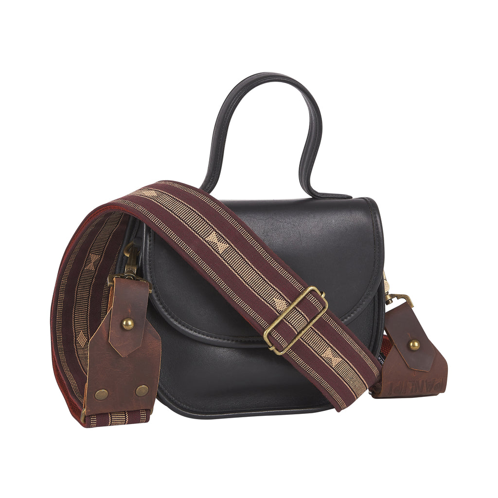 Handmade Panlipi Sagada Loom Weave Audrey Choco Beige SagBag05 Bag Strap