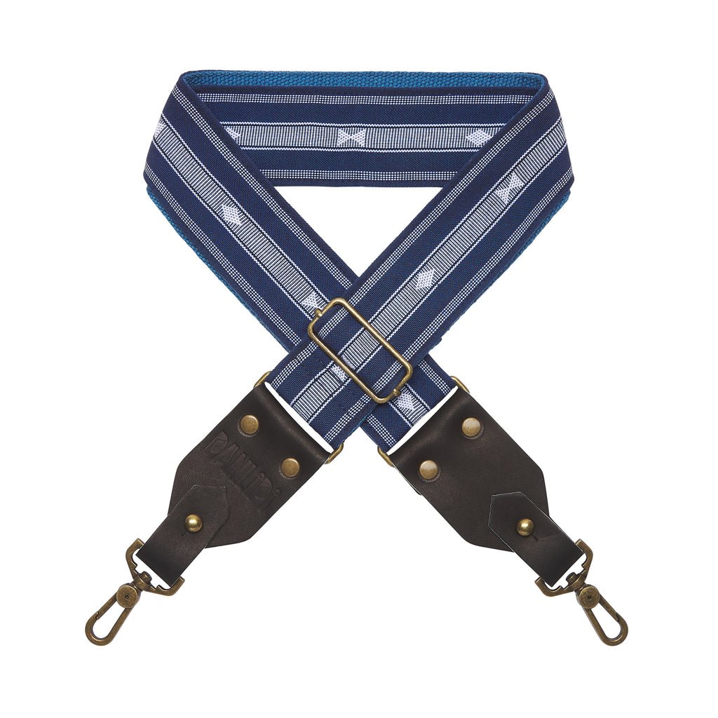 Handmade Panlipi Sagada Loom Weave Navy SagBag07 Bag Strap