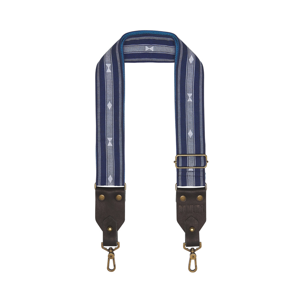 Handmade Panlipi Sagada Loom Weave Navy SagBag07 Bag Strap