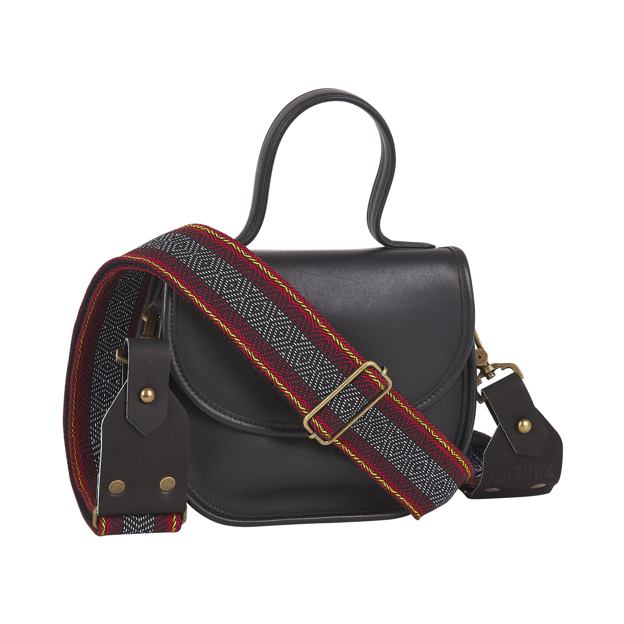 Handmade Panlipi Strap Kalinga Loom Weave Lilaktob Red KalBag06 Bag Strap