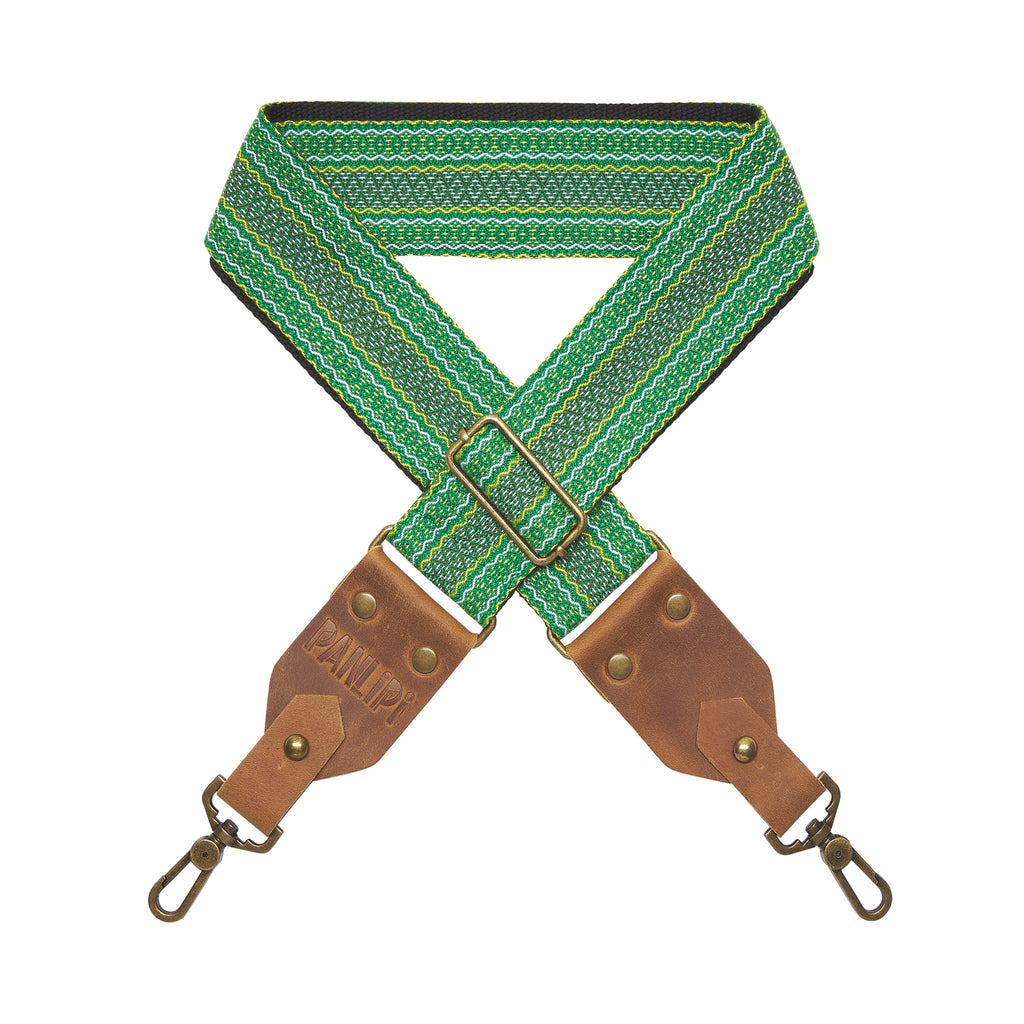 Handmade Panlipi Strap Kalinga Loom Weave Lilaktob Green KalBag29 Bag Strap