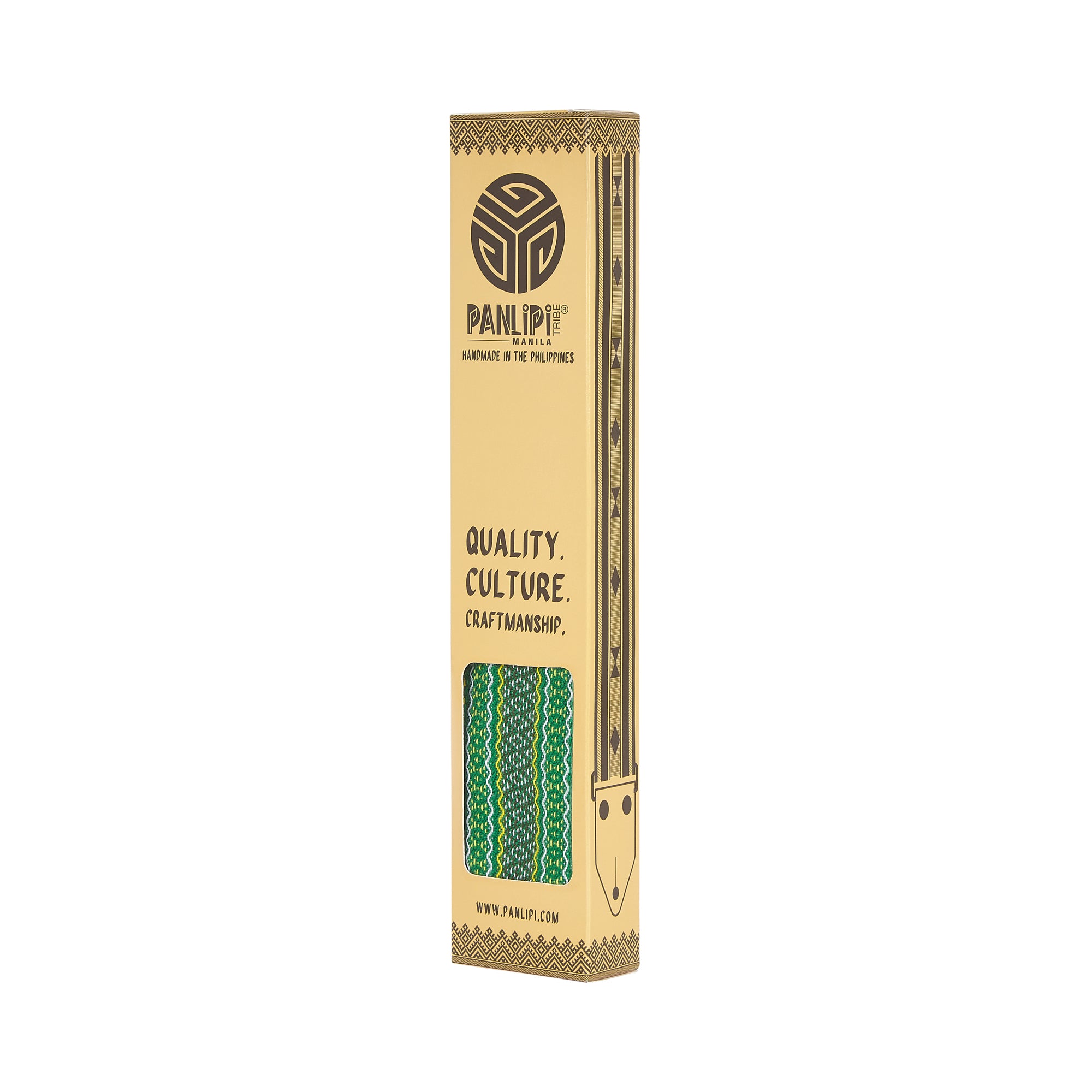 Handmade Panlipi Strap Kalinga Loom Weave Lilaktob Green KalBag29 Bag Strap