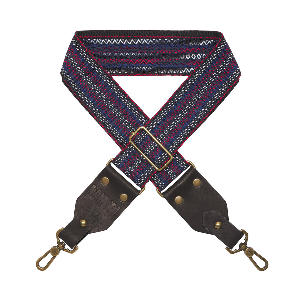 Handmade Panlipi Strap Kalinga Loom Weave Lilaktob Blue KalBag30 Bag Strap