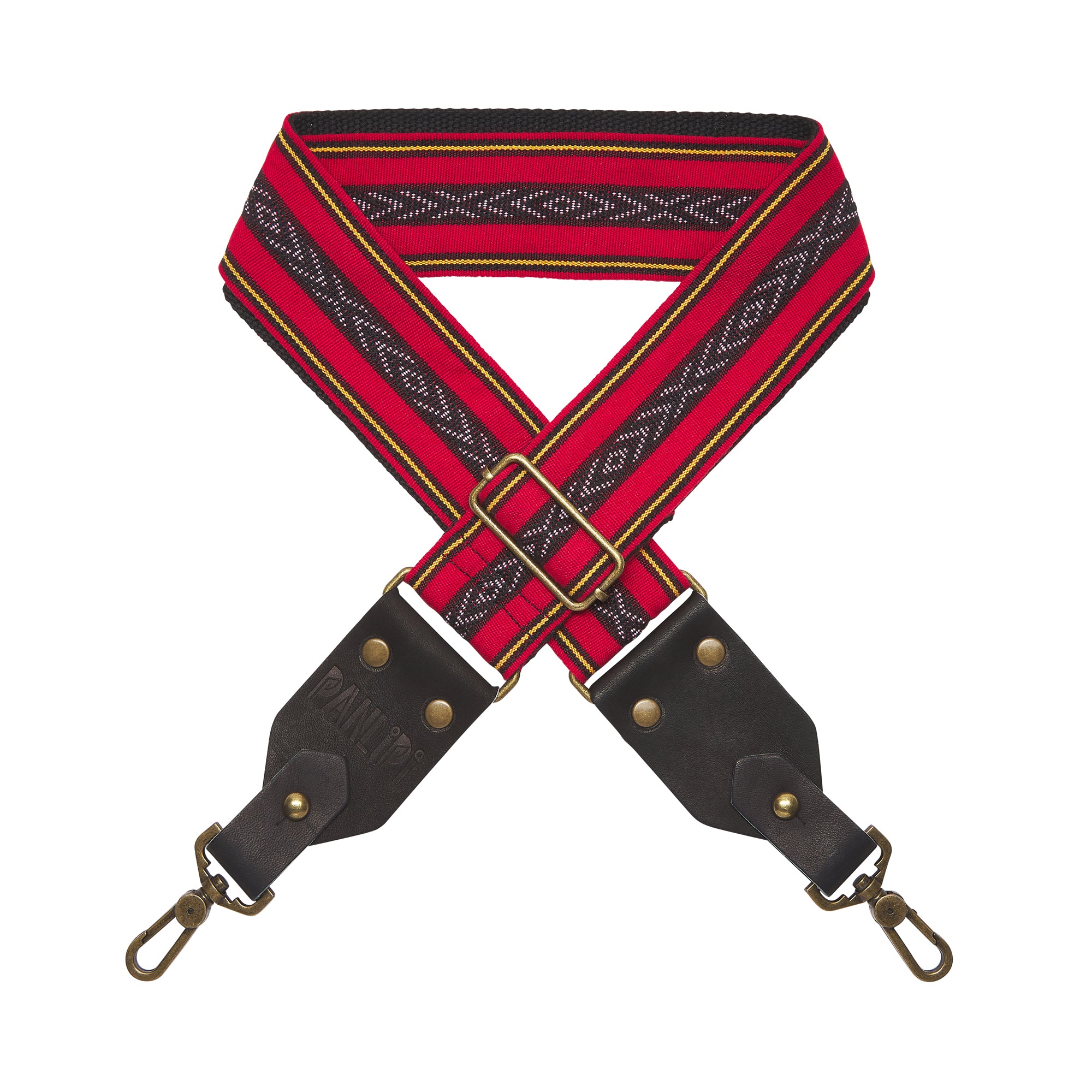 Handmade Panlipi Strap Baguio Loom Weave Cuabao Red BaguBag03 Bag Strap