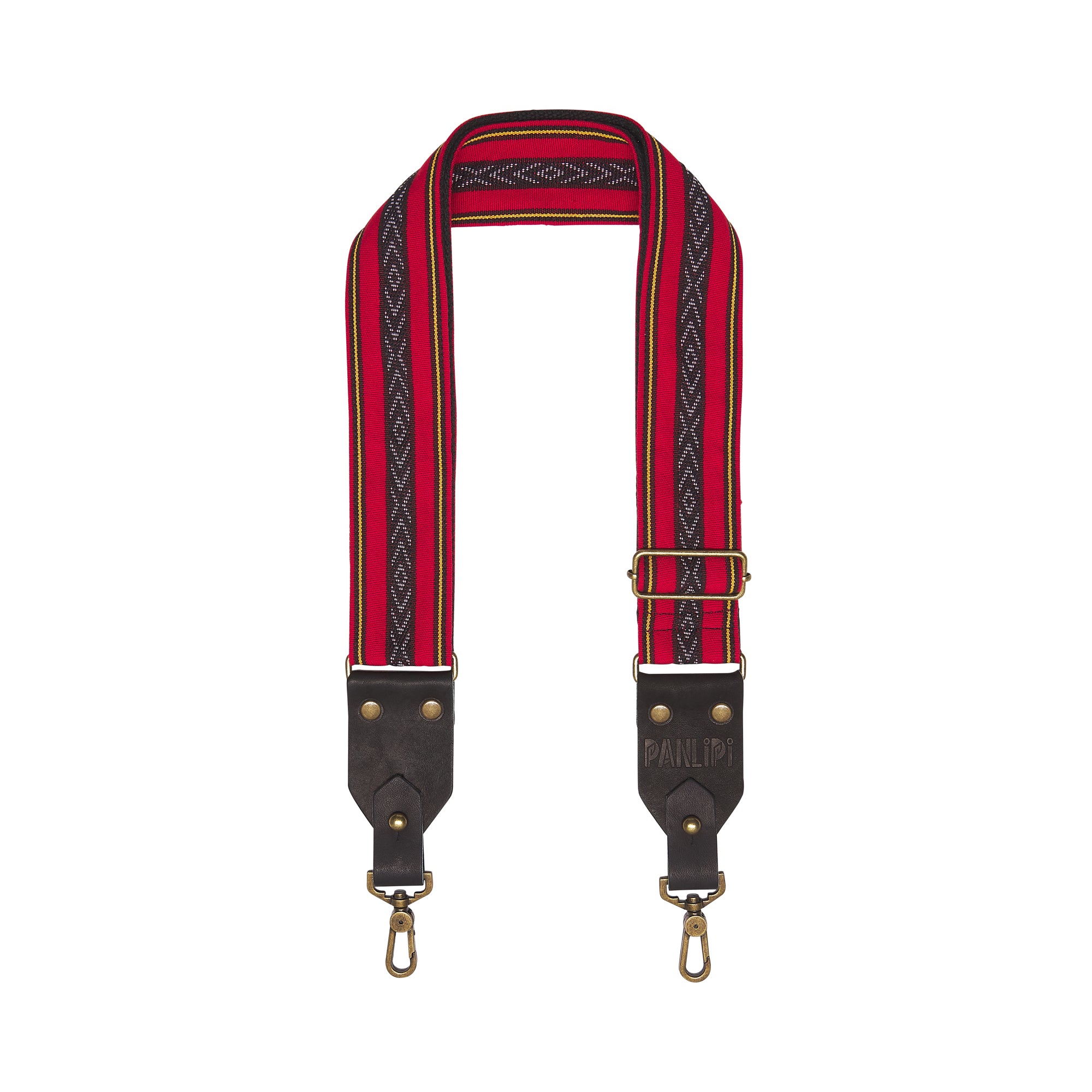 Handmade Panlipi Strap Baguio Loom Weave Cuabao Red BaguBag03 Bag Strap