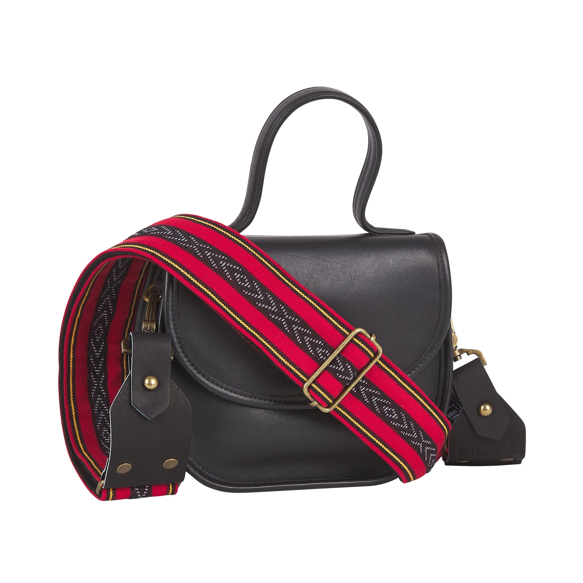 Handmade Panlipi Strap Baguio Loom Weave Cuabao Red BaguBag03 Bag Strap