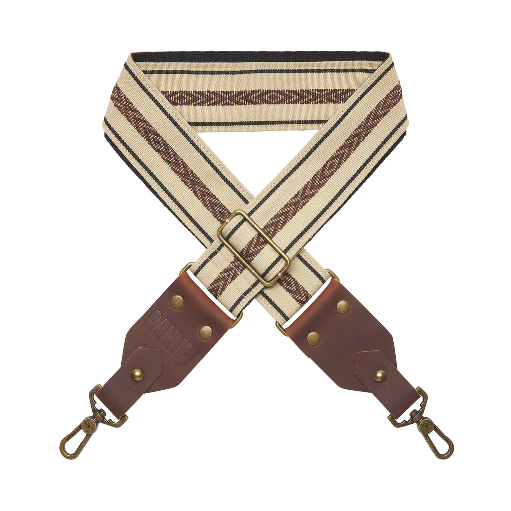 Handmade Panlipi Strap Baguio Loom Weave Cuabao Cream BaguBag04 Bag Strap