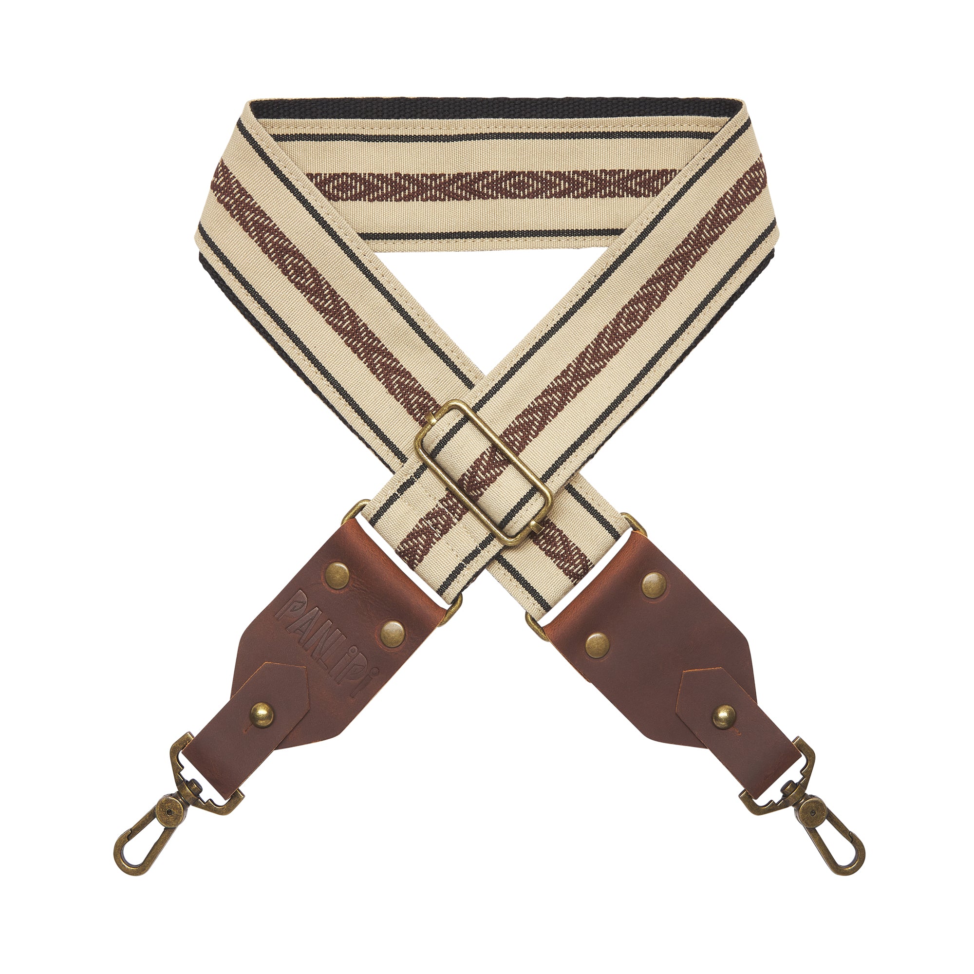 Handmade Panlipi Strap Baguio Loom Weave Cuabao Cream BaguBag04 Bag Strap