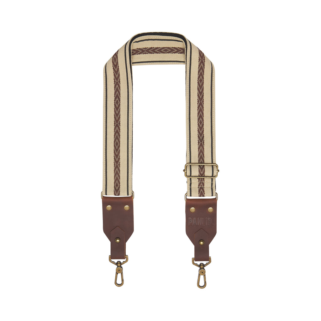 Handmade Panlipi Strap Baguio Loom Weave Cuabao Cream BaguBag04 Bag Strap