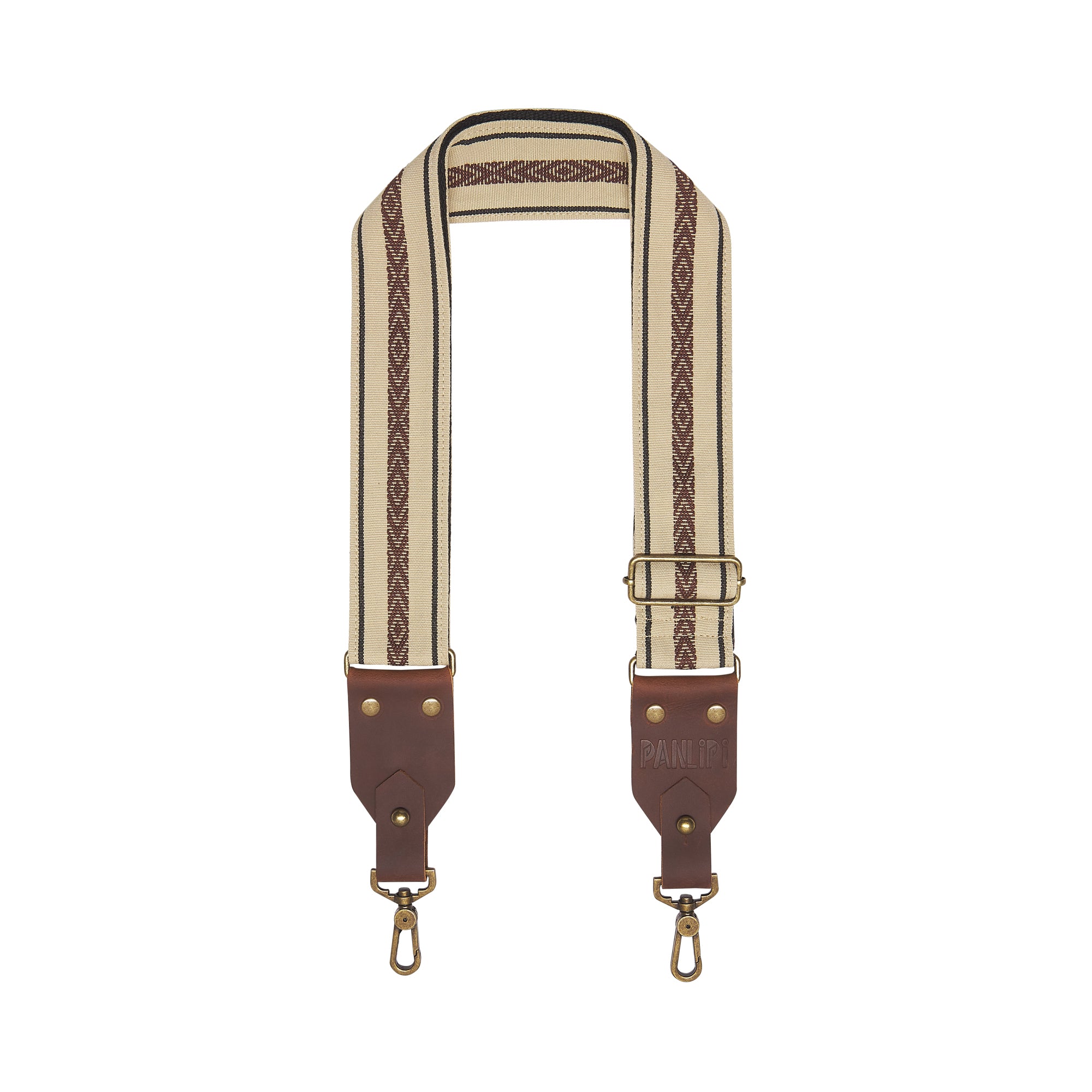 Handmade Panlipi Strap Baguio Loom Weave Cuabao Cream BaguBag04 Bag Strap