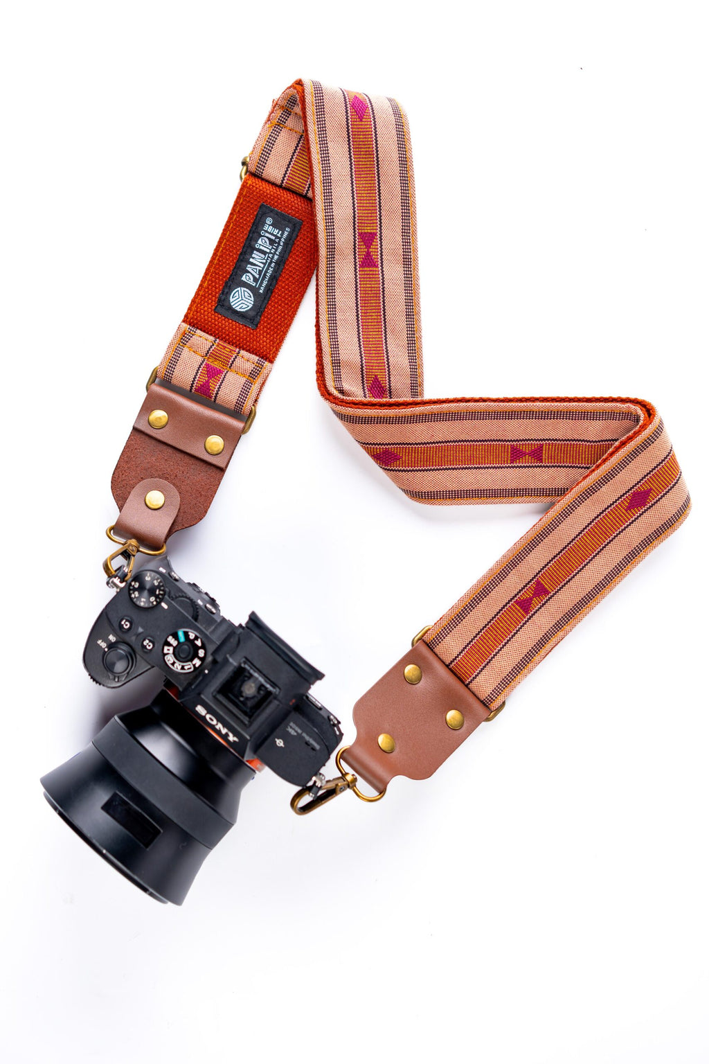 Handmade Panlipi Strap Loom Weave Mocha Brown SagCam11 Camera Strap