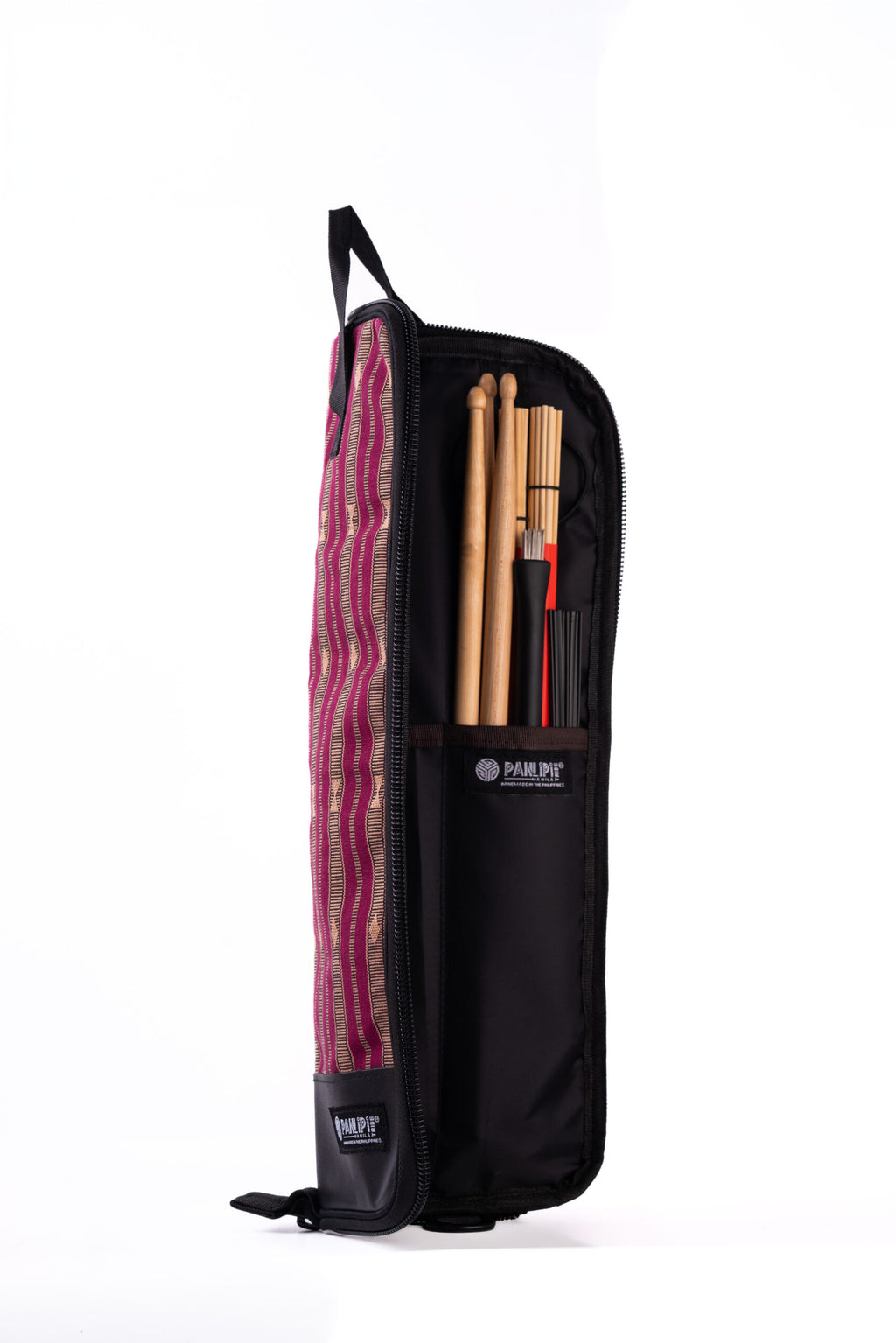 Handmade Panlipi Bag Loom Weave Audrey Burgundy SagDs02 Drumstick Bag
