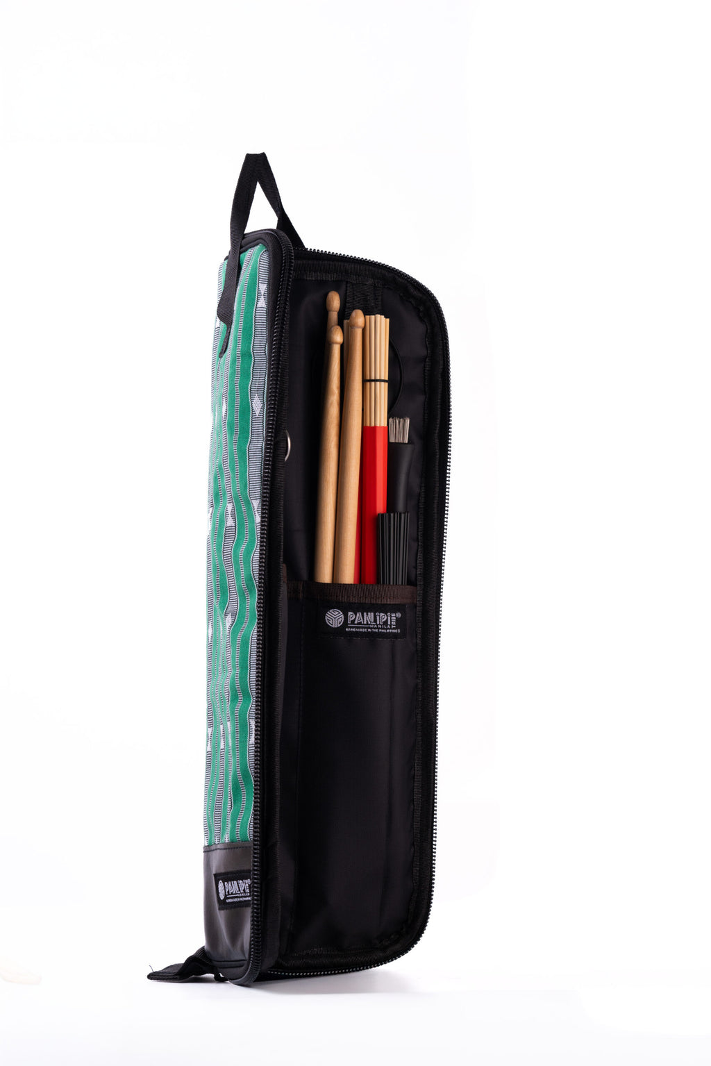 Handmade Panlipi Bag Loom Weave Green SagDs10 Drumstick Bag