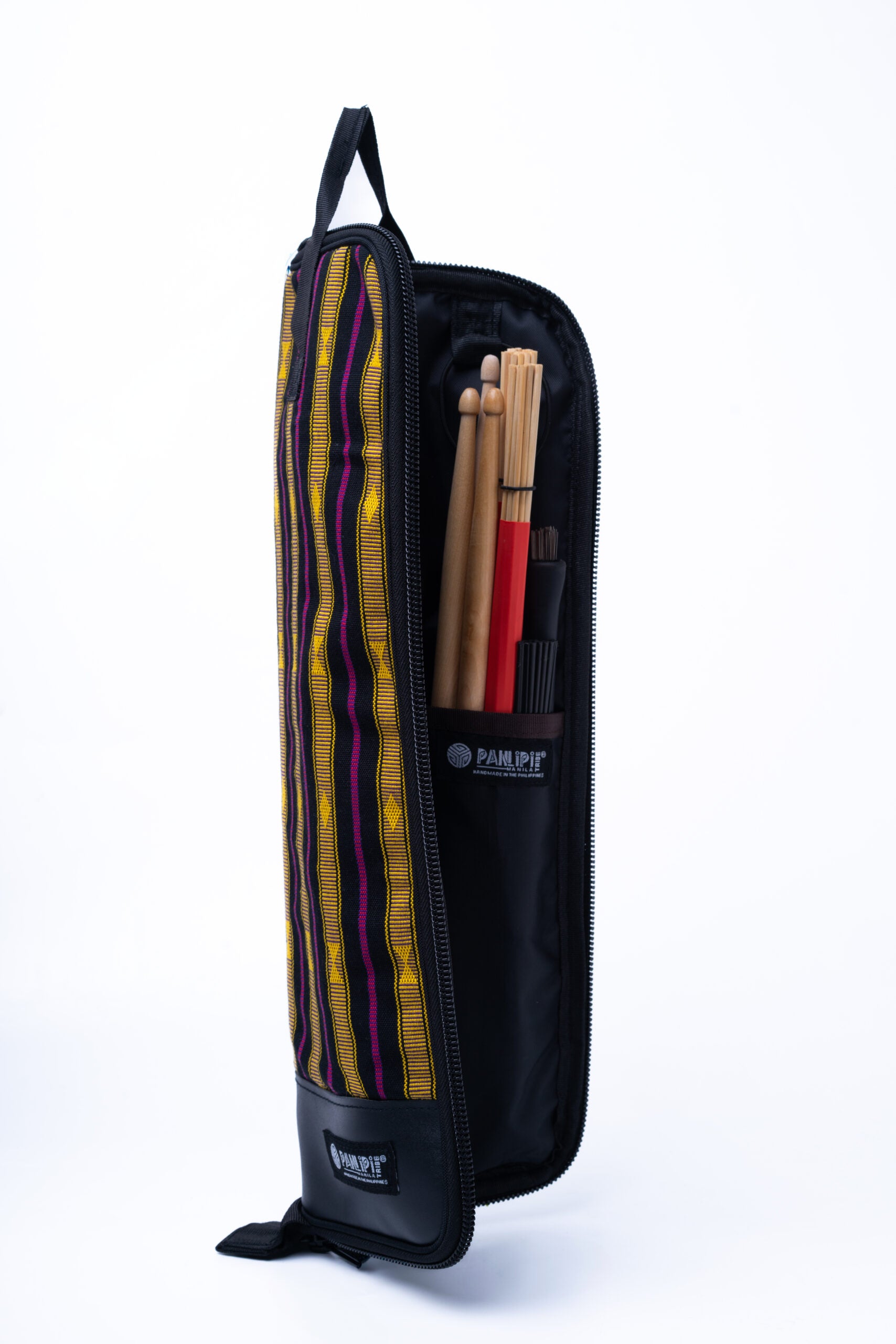 Handmade Panlipi Bag Loom Weave Audrey Black Gold SagDs03 Drumstick Bag