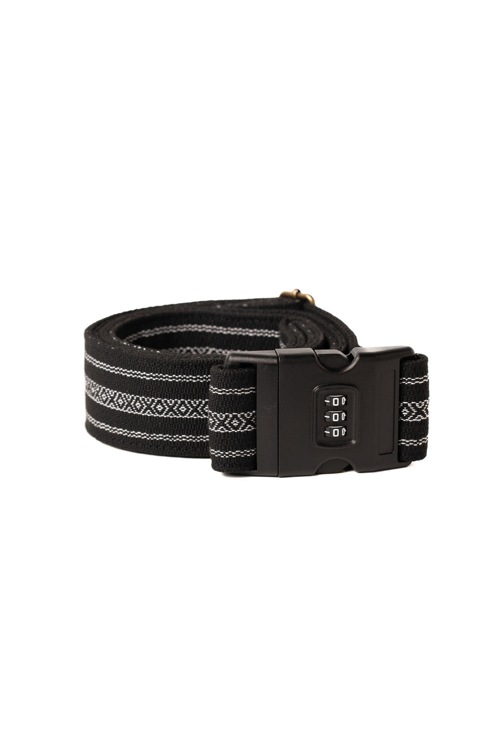 Handmade Panlipi Loom Weave Kalinga Lilaktob Black & White Eye LugKal06 Luggage Strap