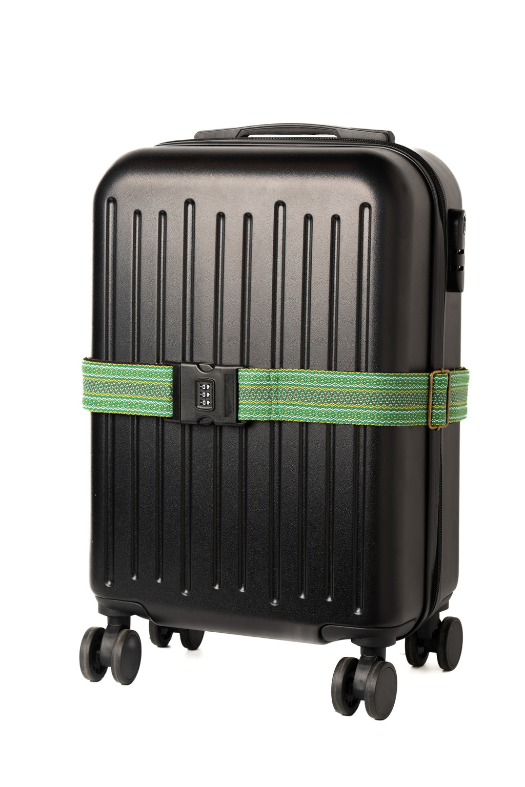 Handmade Panlipi Loom Weave Kalinga Lilaktob Green LugKal01 Luggage Strap