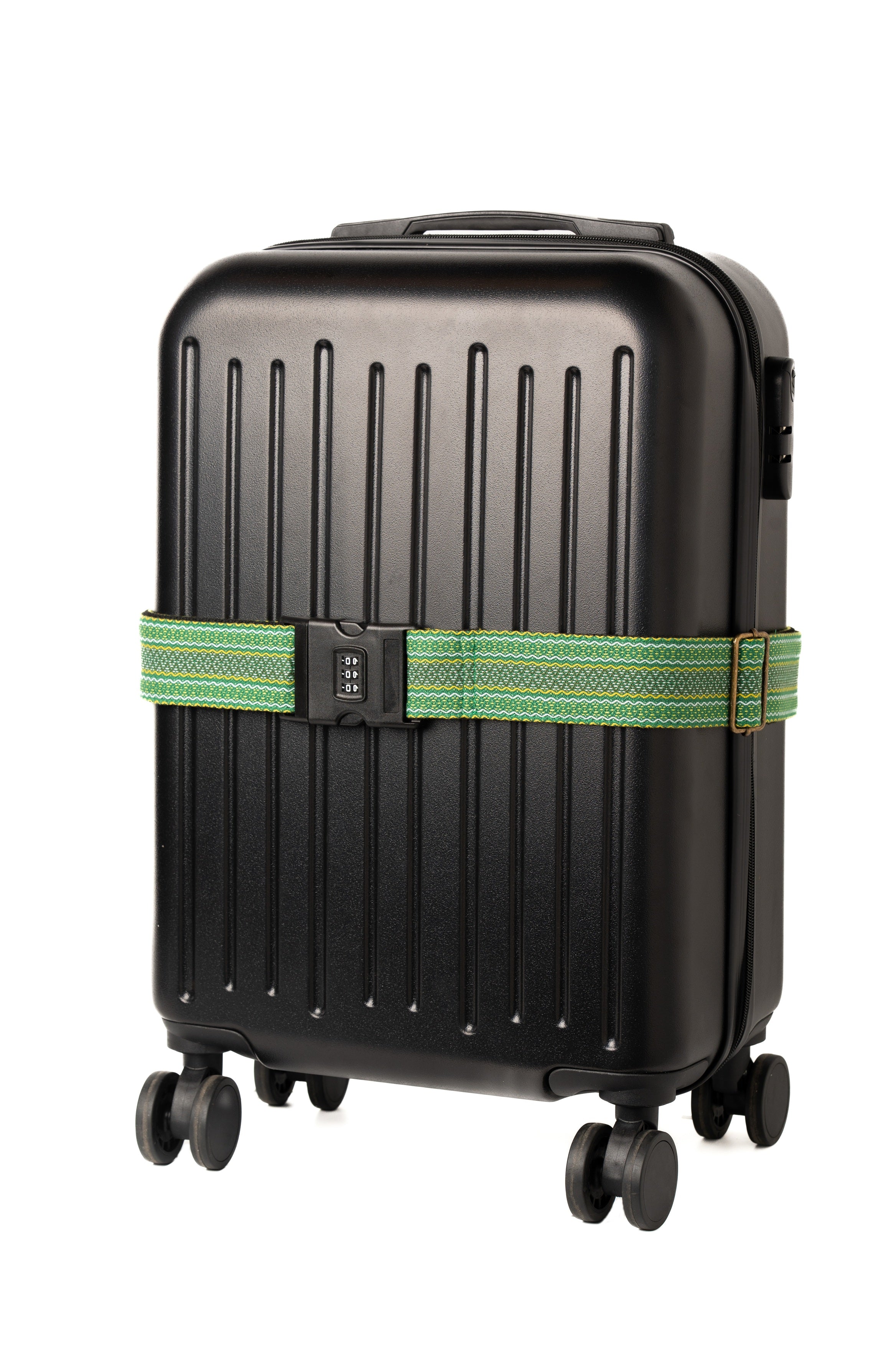 Handmade Panlipi Loom Weave Kalinga Lilaktob Green LugKal01 Luggage Strap