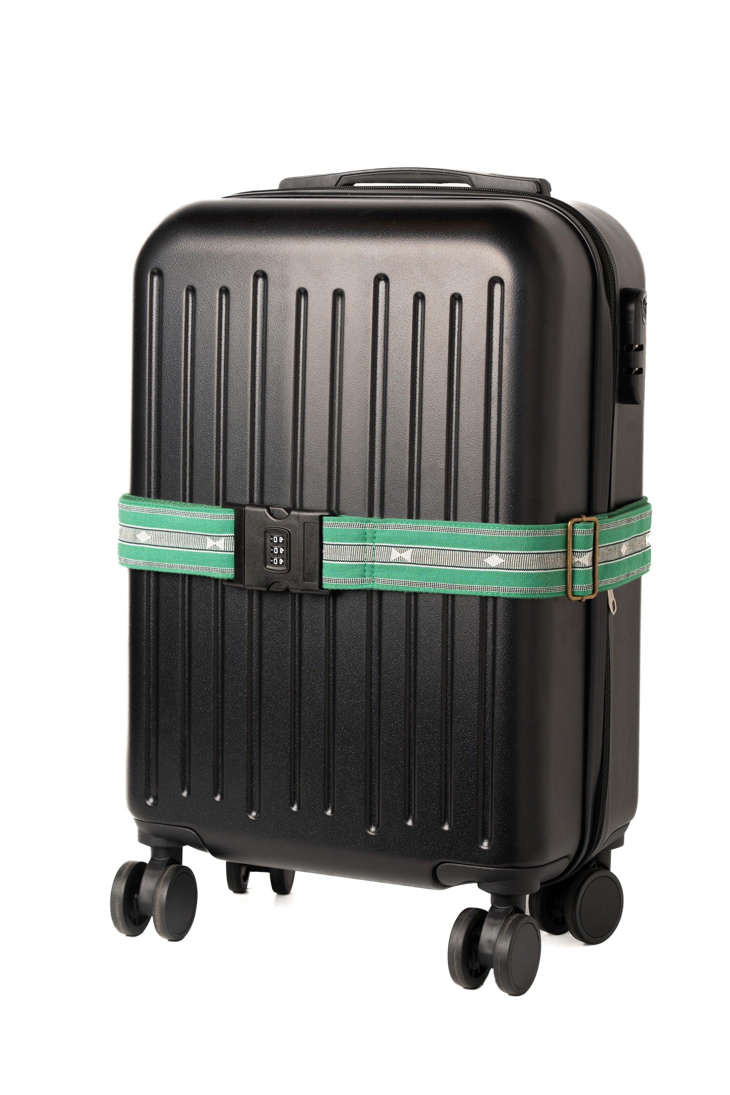 Handmade Panlipi Loom Weave Sagada Audrey Green LugSag03 Luggage Strap