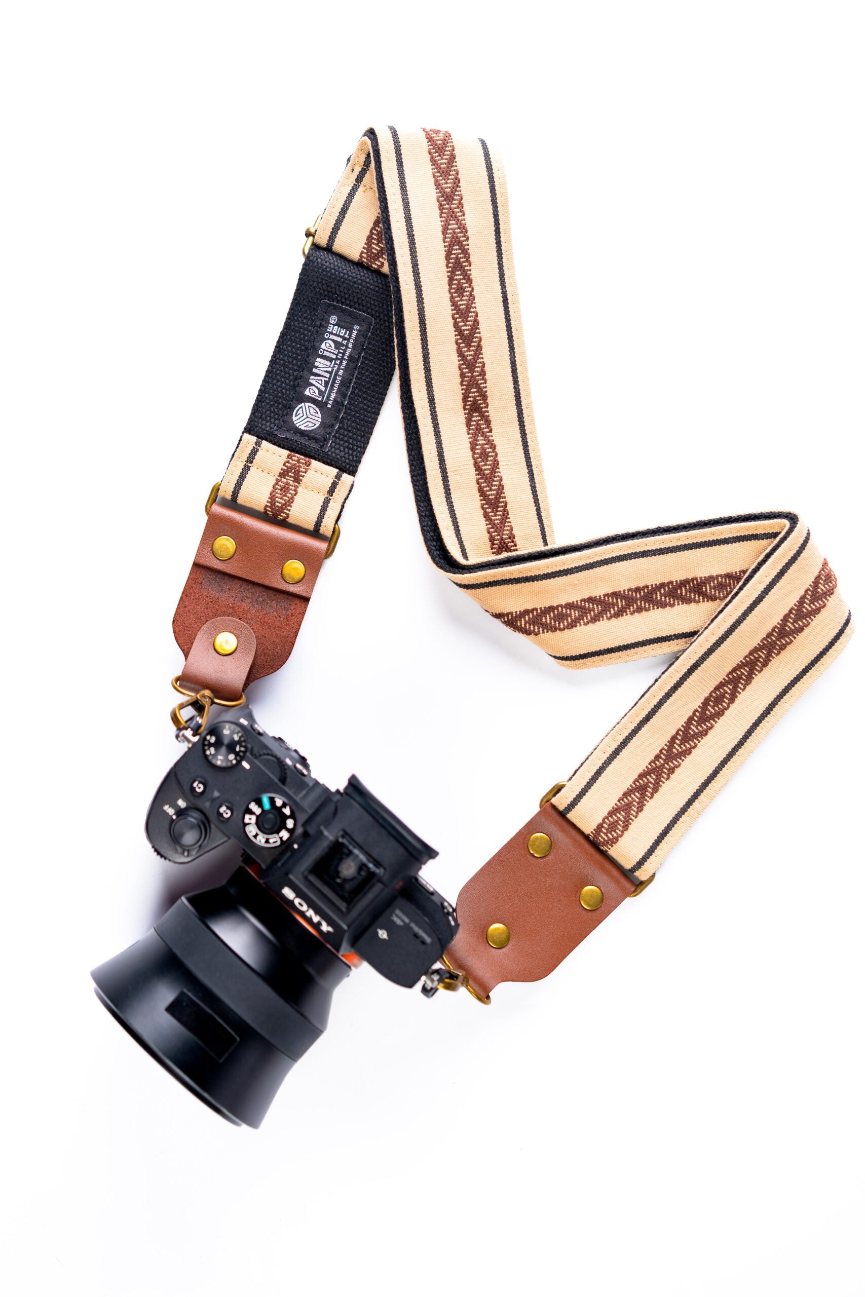 Handmade Panlipi Strap Loom Weave Cuabao Cream BaguCam05 Camera Strap