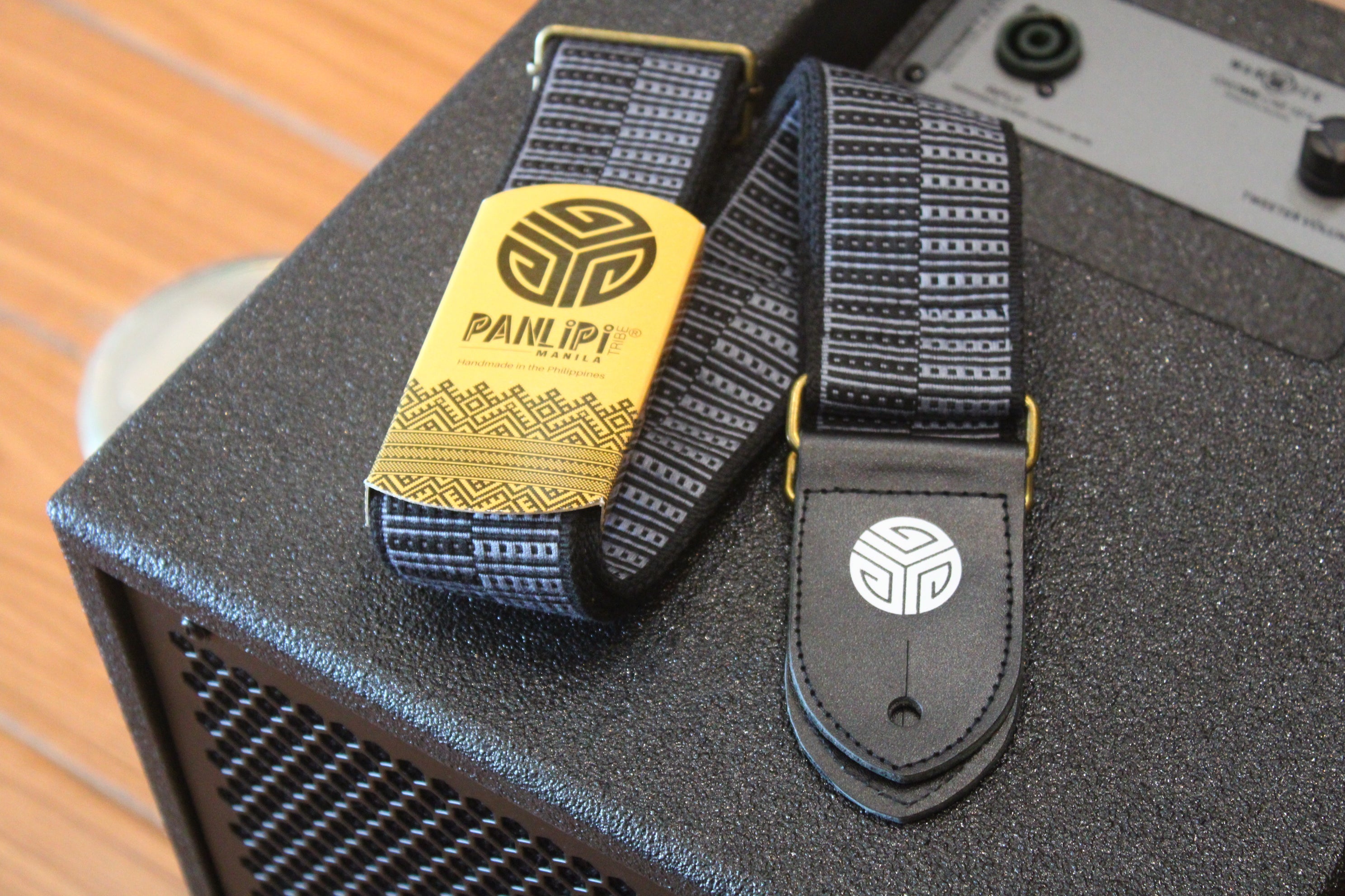 Handmade Panlipi Backstrap Bilitulis Black Gray Guitar Strap Limited Edition