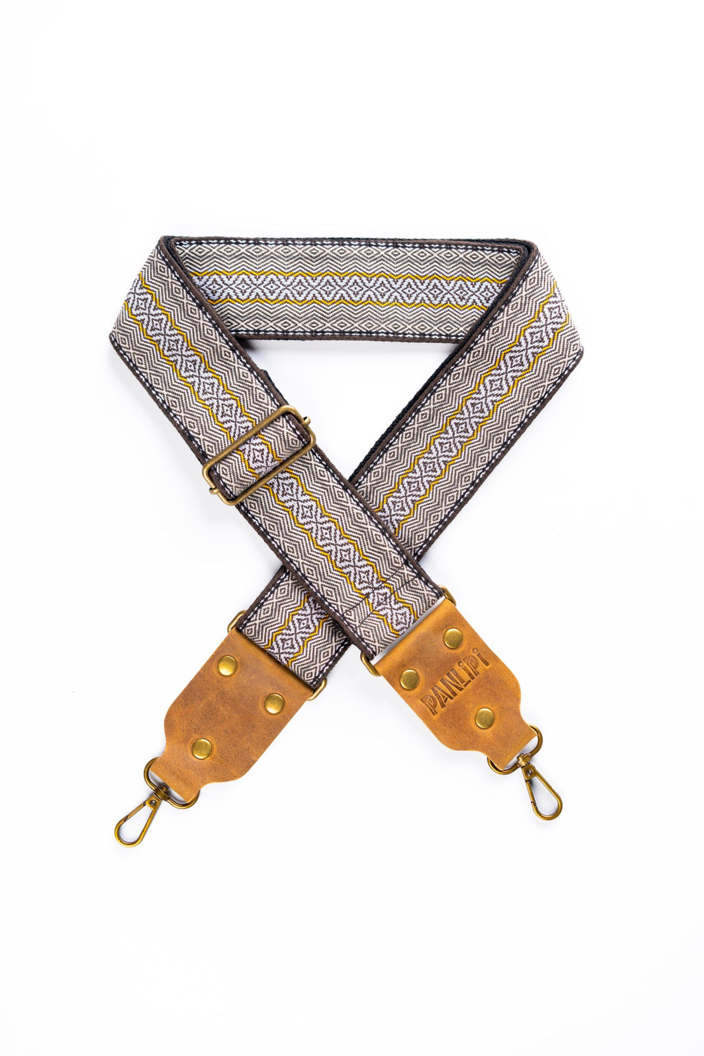 Handmade Panlipi Strap Loom Weave Lilaktob White Yellow KalCam31 Cam Strap