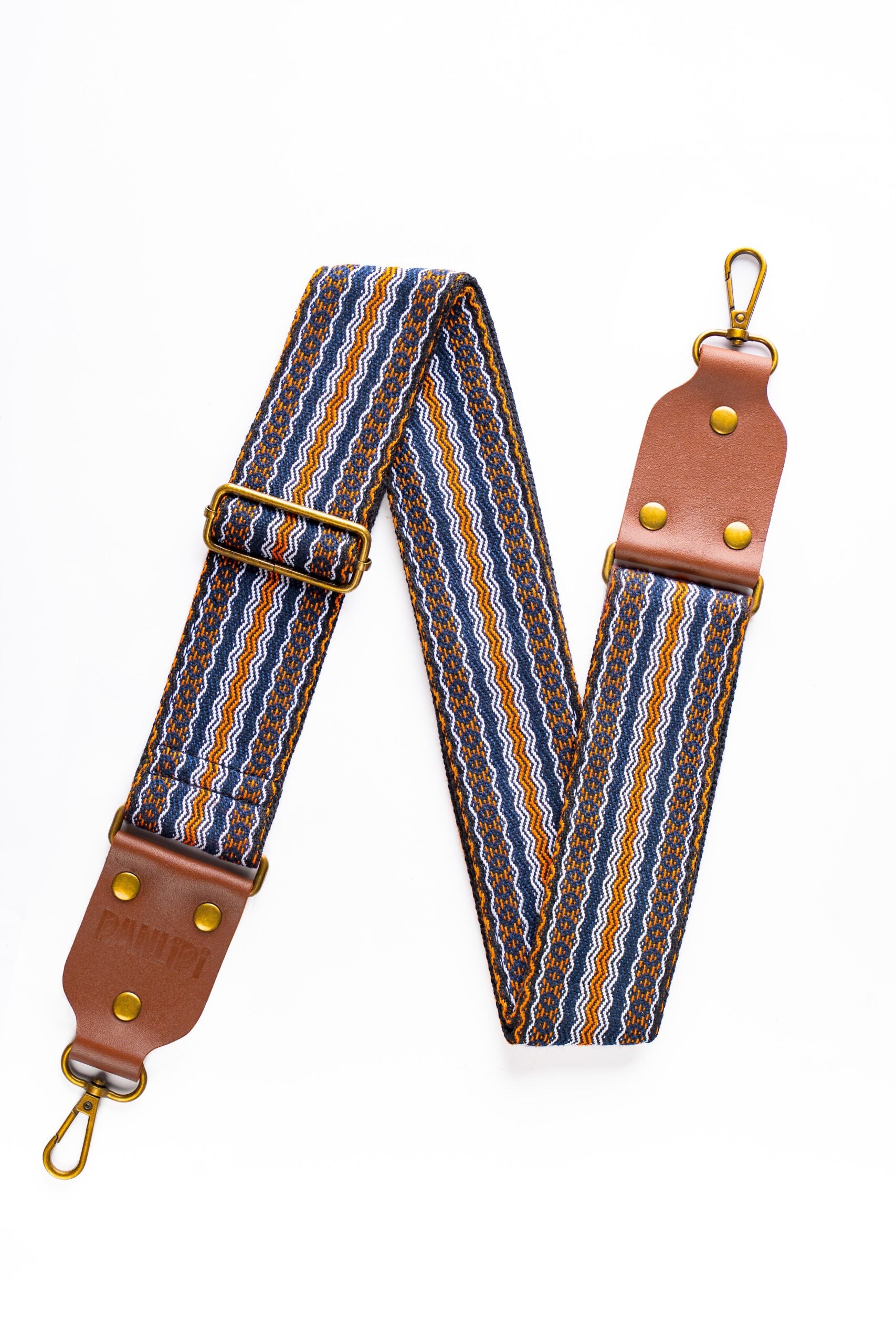 Handmade Panlipi Strap Loom Weave Lilaktob White Orange KalCam05 Camera Strap