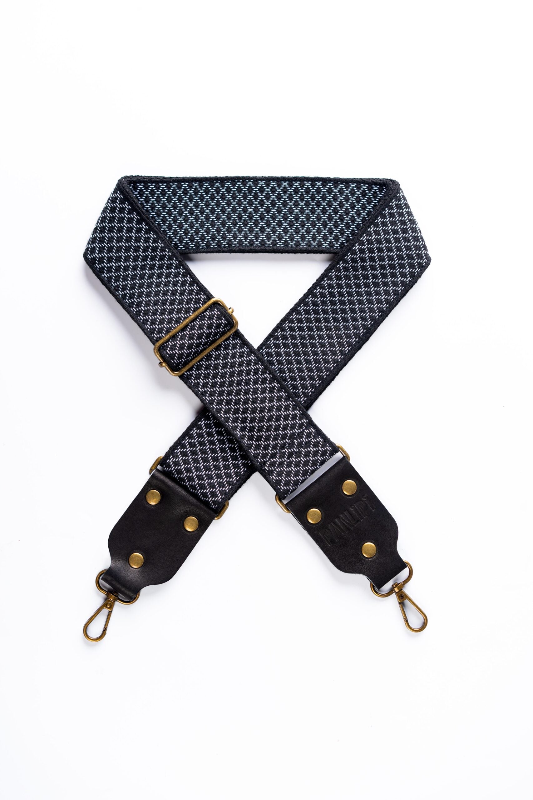 Handmade Panlipi Strap Loom Weave Lilaktob Wh BK KalCam32 Camera Strap