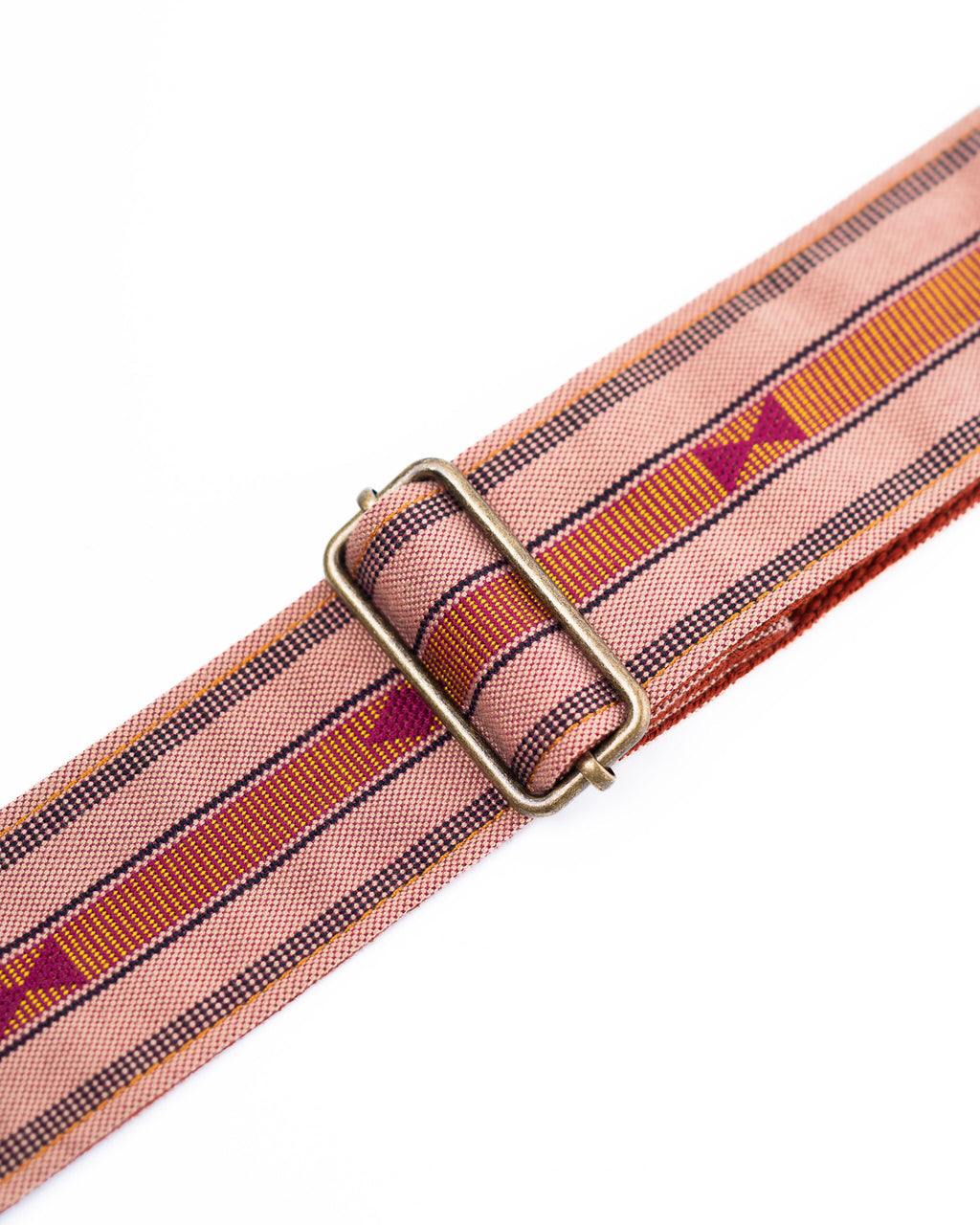 Handmade Panlipi Loom Weave Audrey Mocha Brown SAG11A Guitar Strap