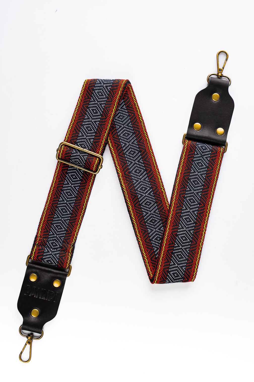 Handmade Panlipi Strap Loom Weave Lilaktob Red White BK KalCam06 Cam Strap