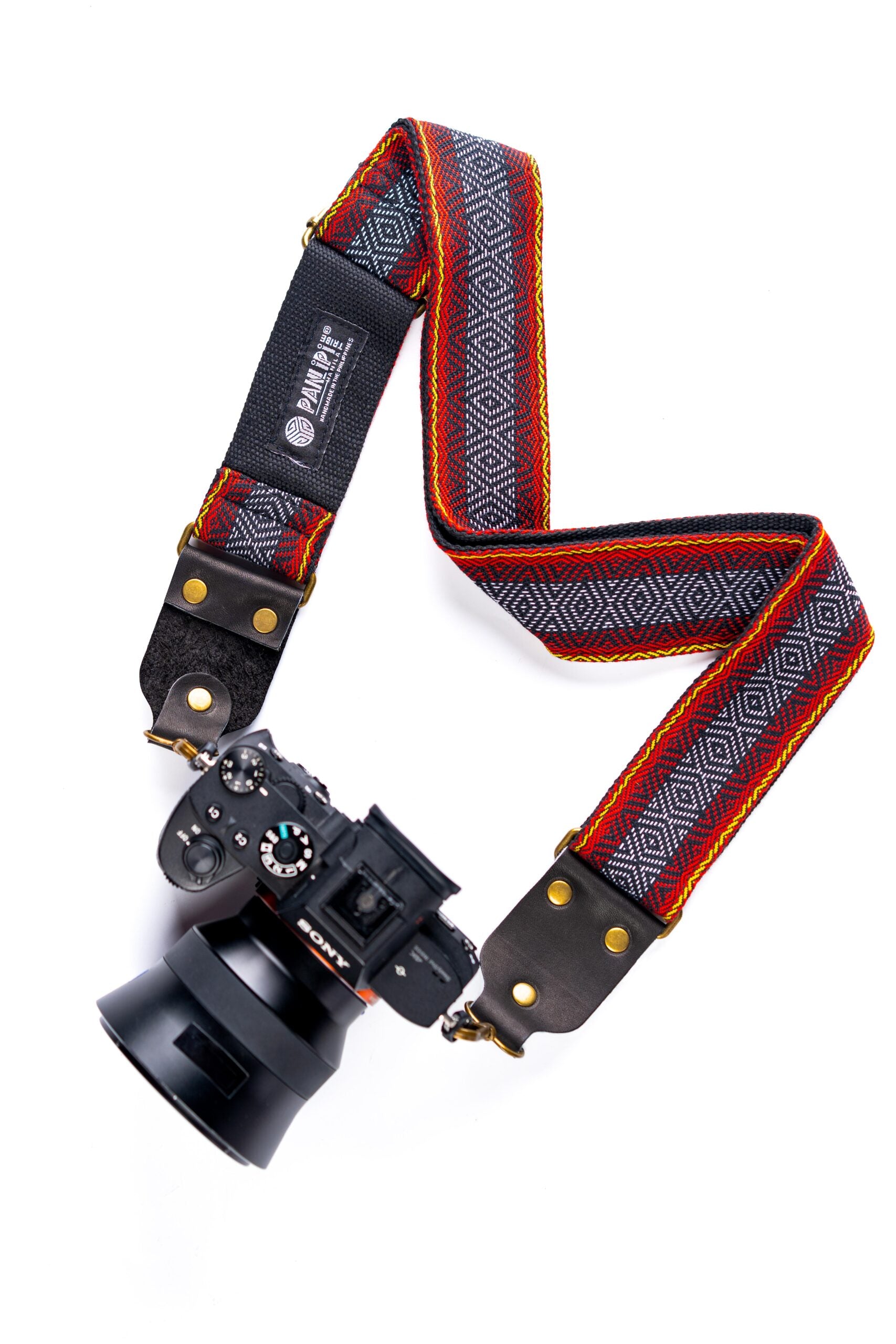 Handmade Panlipi Strap Loom Weave Lilaktob Red White BK KalCam06 Cam S