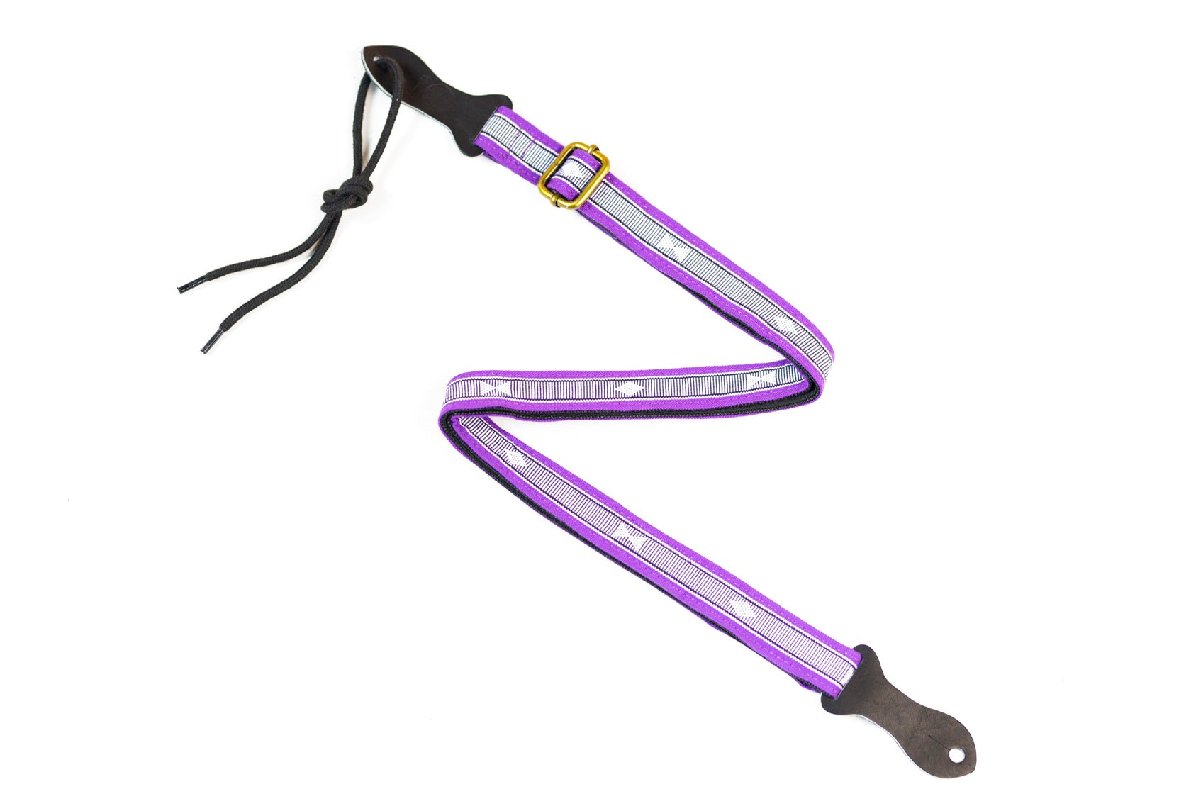 Handmade Panlipi Loom Weave Audrey Purple Sagum04 Ukulele or Mandolin Strap