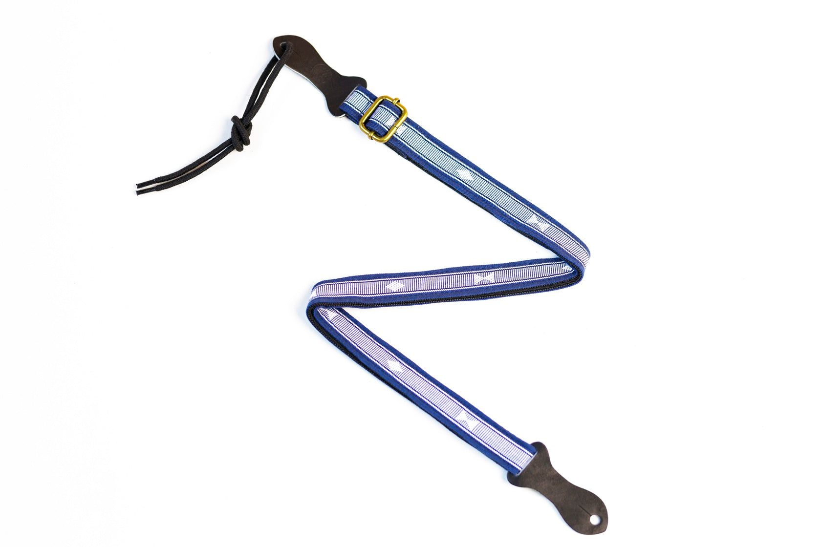 Handmade Panlipi Loom Weave Audrey Navy Blue Sagum05 Ukulele or Mandolin Strap