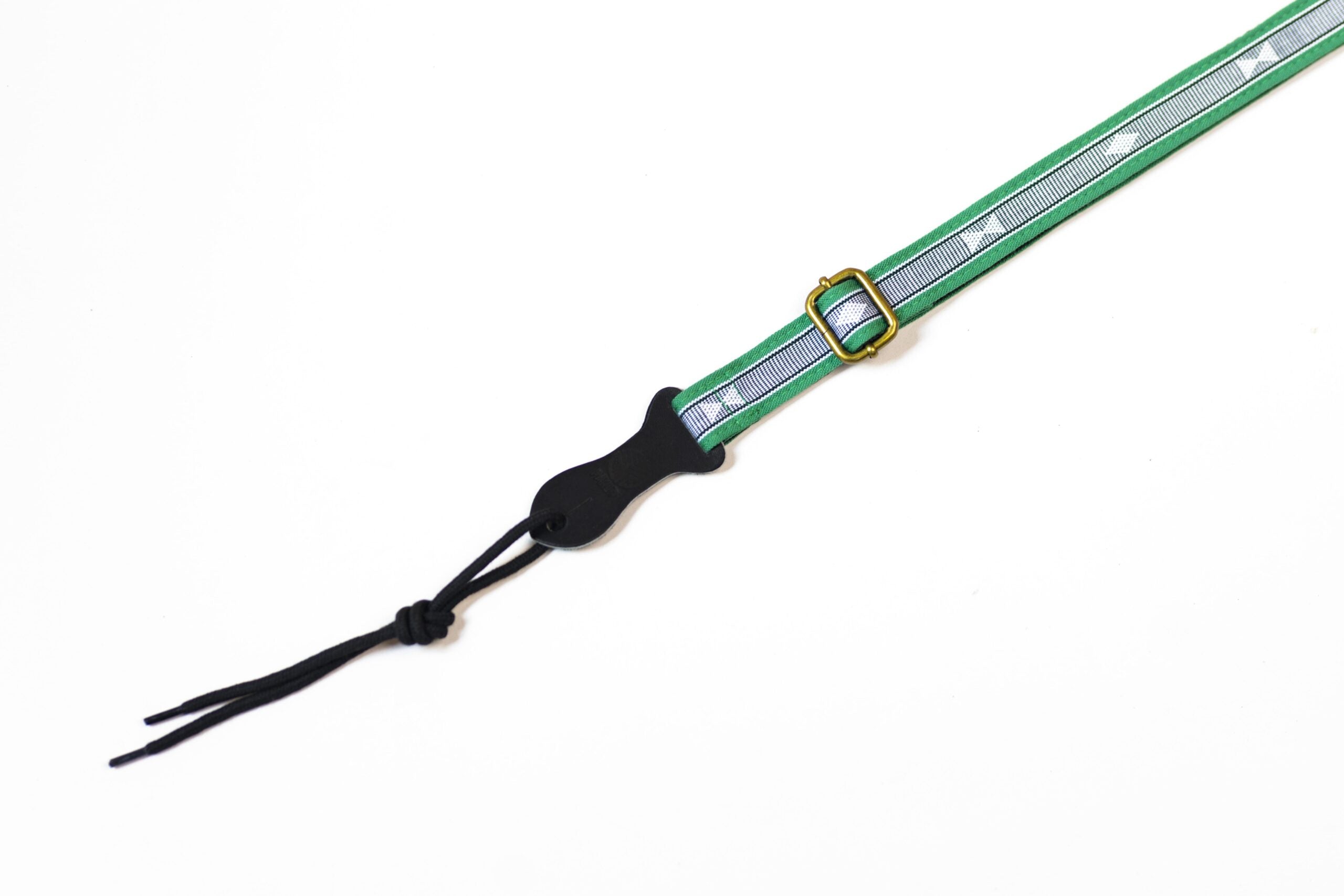 Handmade Panlipi Loom Weave Audrey Green Sagum01 Ukulele or Mandolin Strap