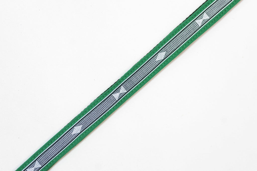 Handmade Panlipi Loom Weave Audrey Green Sagum01 Ukulele or Mandolin Strap