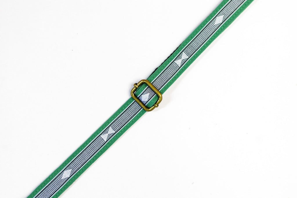 Handmade Panlipi Loom Weave Audrey Green Sagum01 Ukulele or Mandolin Strap