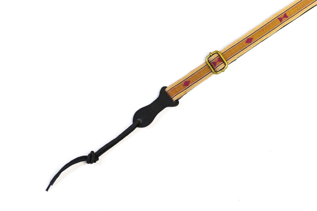 Handmade Panlipi Loom Weave Audrey Mocha Brown Sagum02 Ukulele or Mandolin Strap