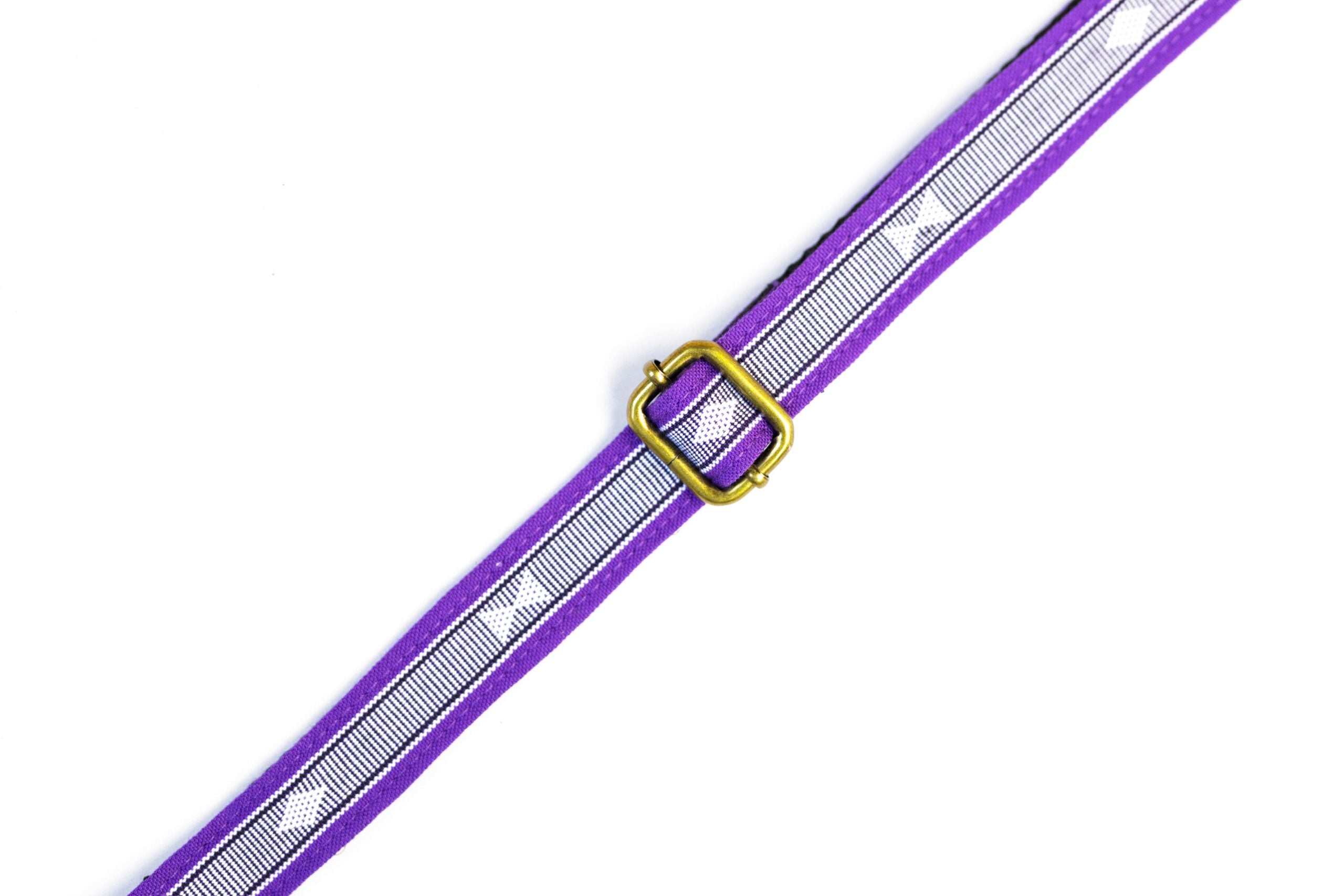 Handmade Panlipi Loom Weave Audrey Purple Sagum04 Ukulele or Mandolin Strap