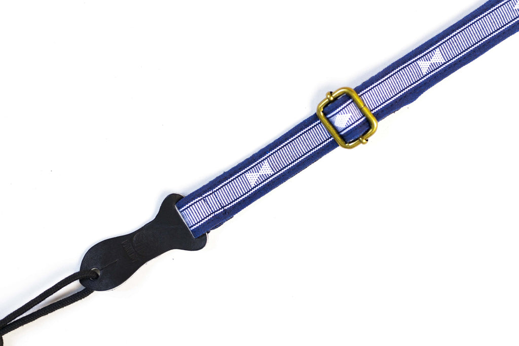 Handmade Panlipi Loom Weave Audrey Navy Blue Sagum05 Ukulele or Mandolin Strap