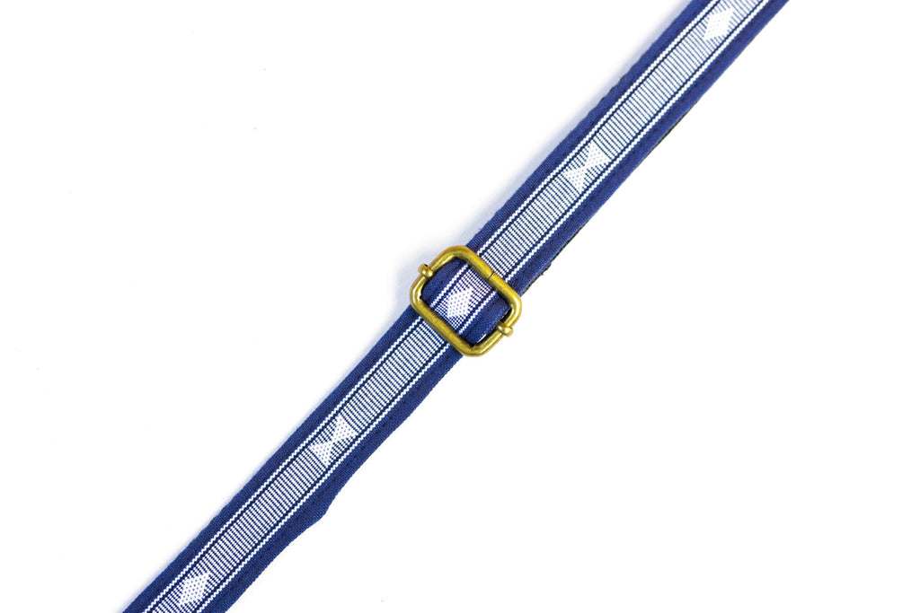 Handmade Panlipi Loom Weave Audrey Navy Blue Sagum05 Ukulele or Mandolin Strap