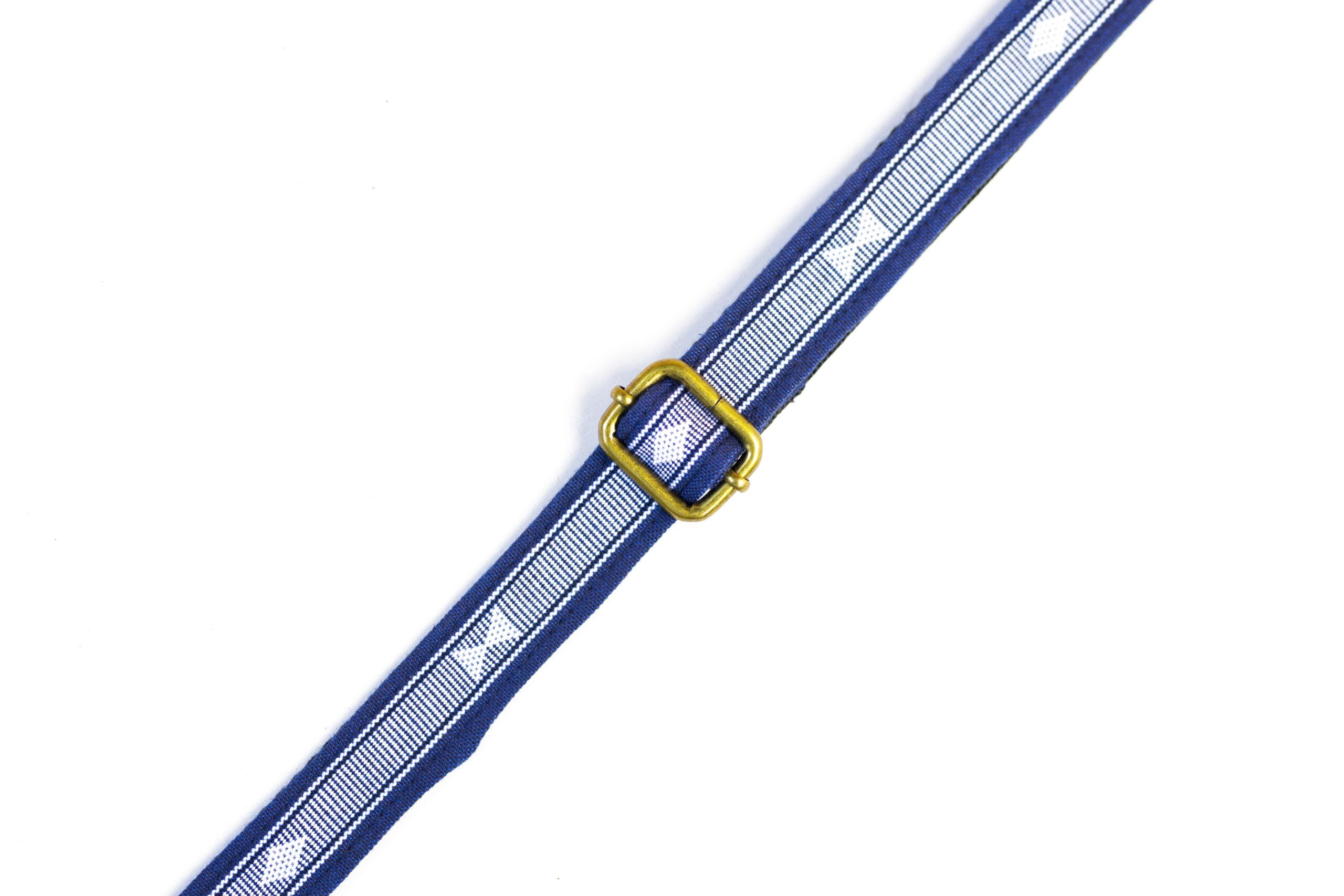 Handmade Panlipi Loom Weave Audrey Navy Blue Sagum05 Ukulele or Mandolin Strap