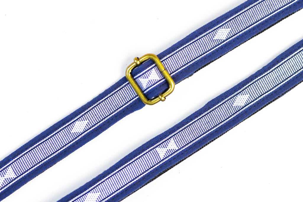 Handmade Panlipi Loom Weave Audrey Navy Blue Sagum05 Ukulele or Mandolin Strap